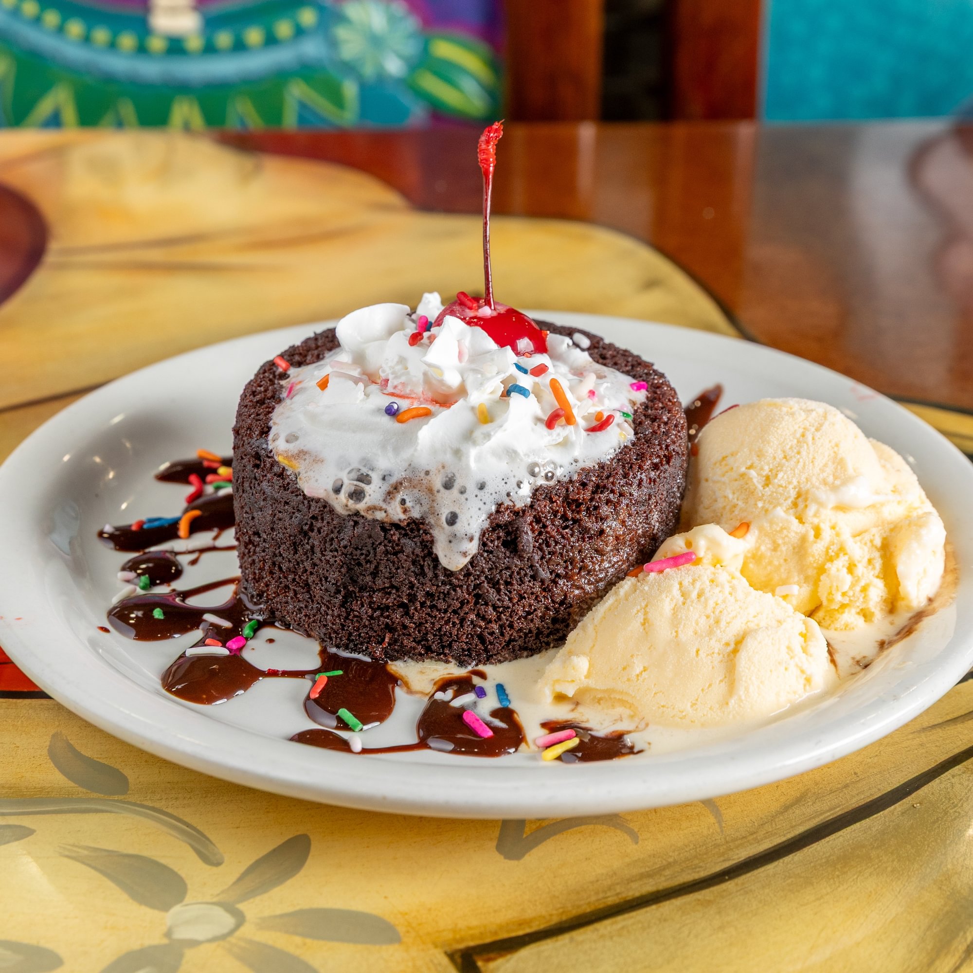Lava Cake with Ice Cream