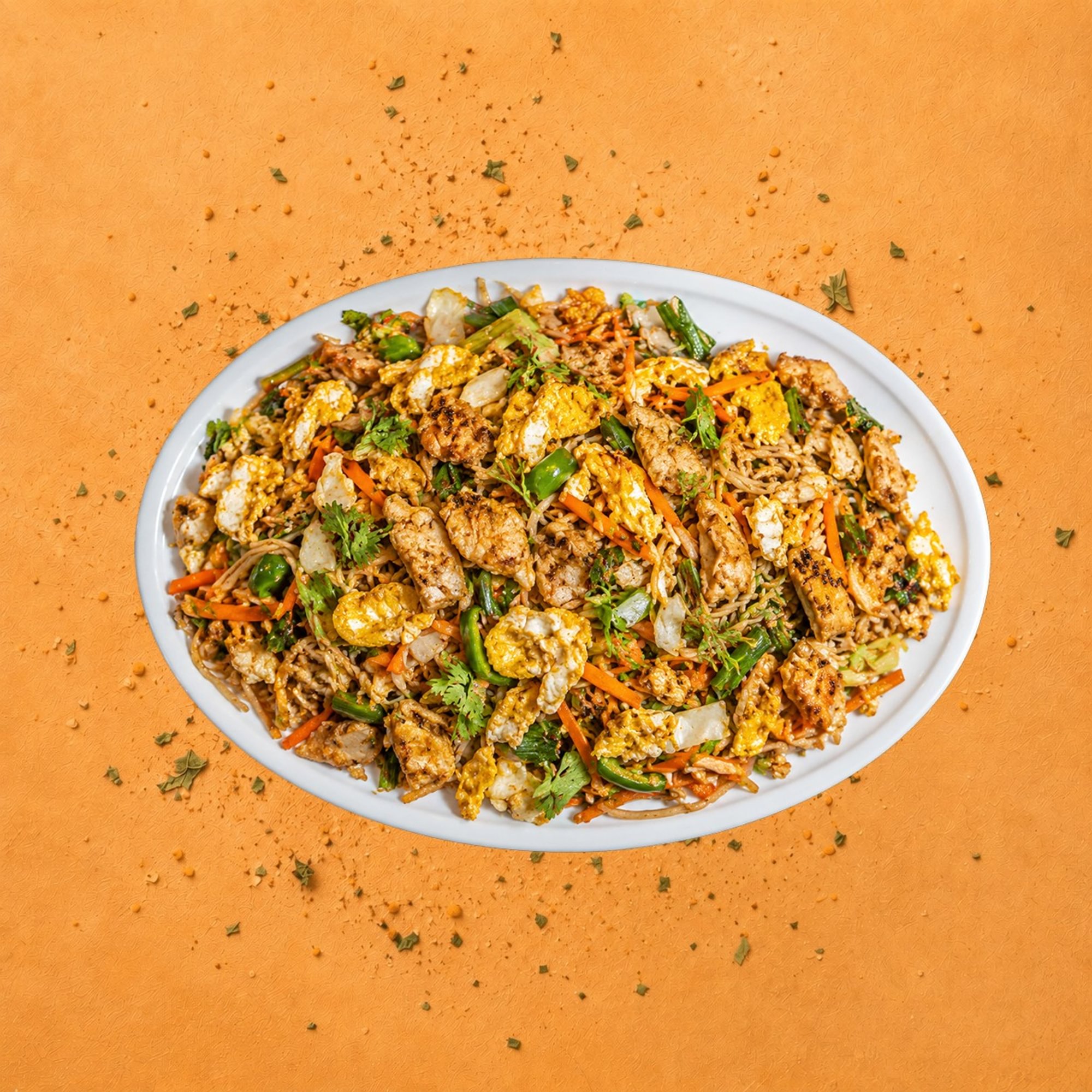 Double Egg Chicken Noodles