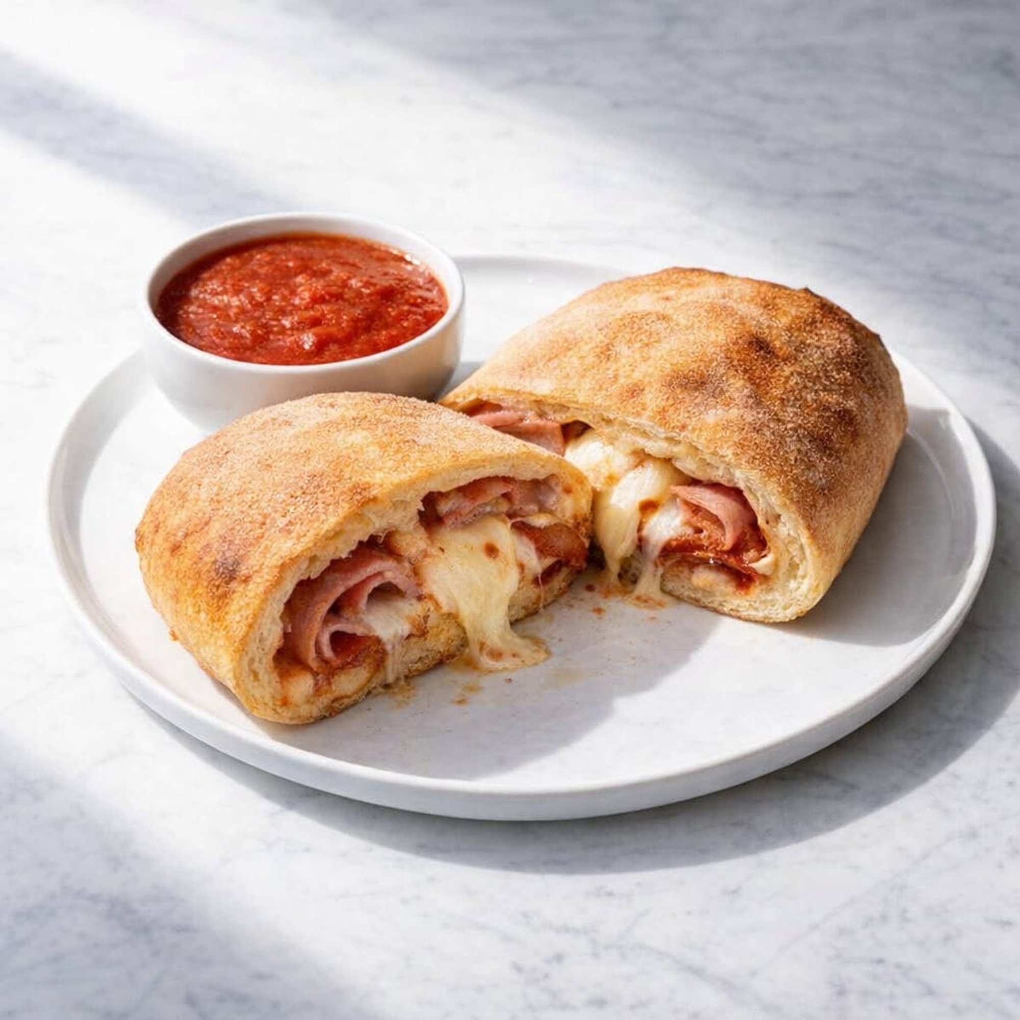 Plain Stromboli with Sauce