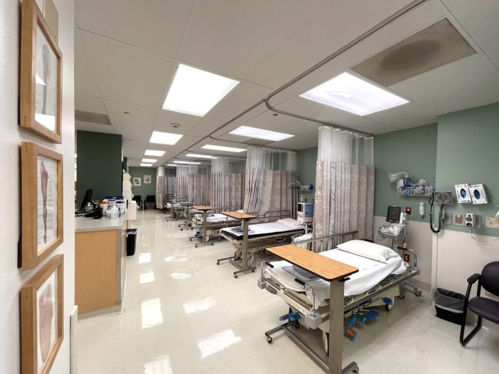The treatment rooms at Dialysis Access Center in Oakland