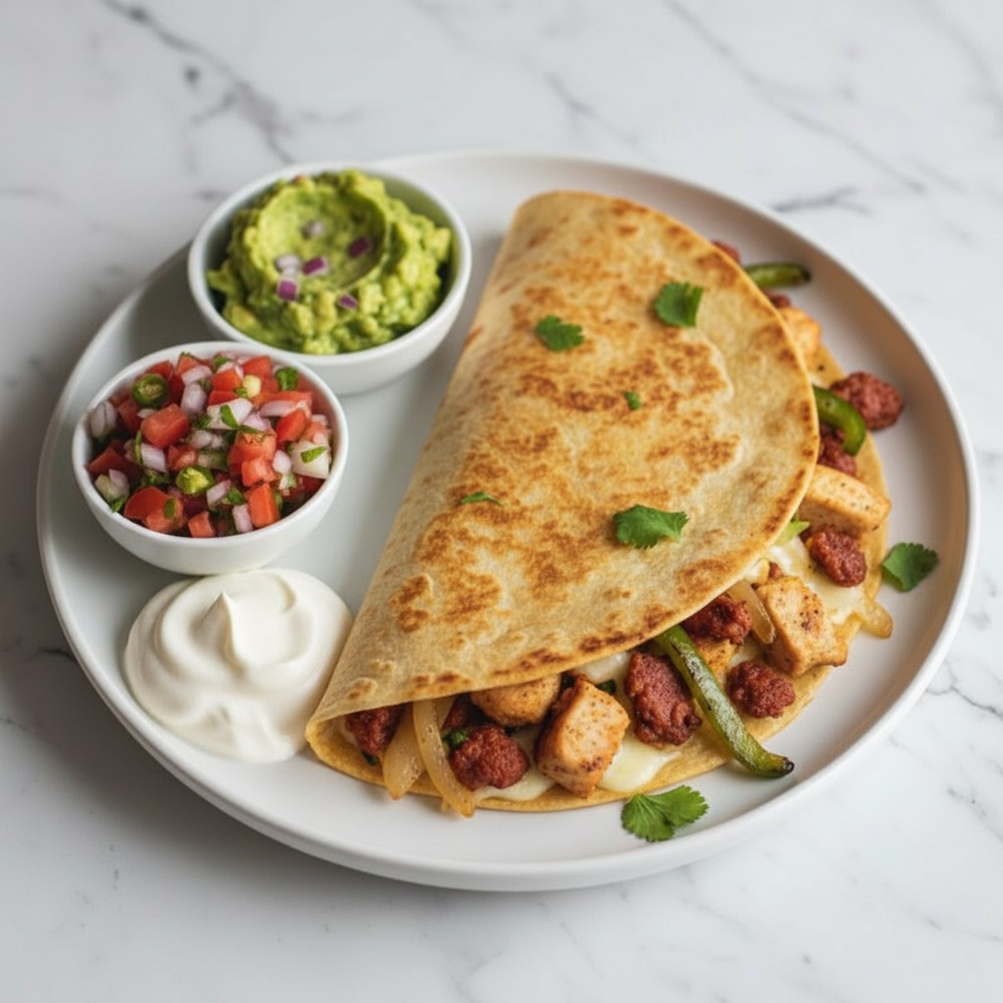 Choripollo Quesadilla