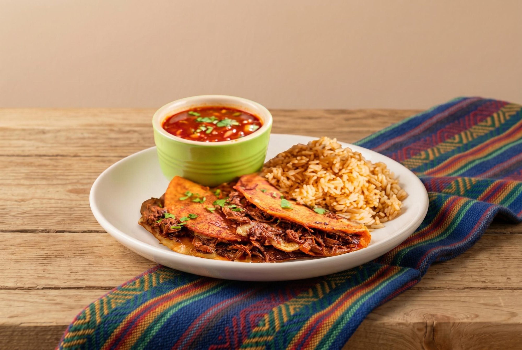 # 13 Lunch Birria Taco Platter