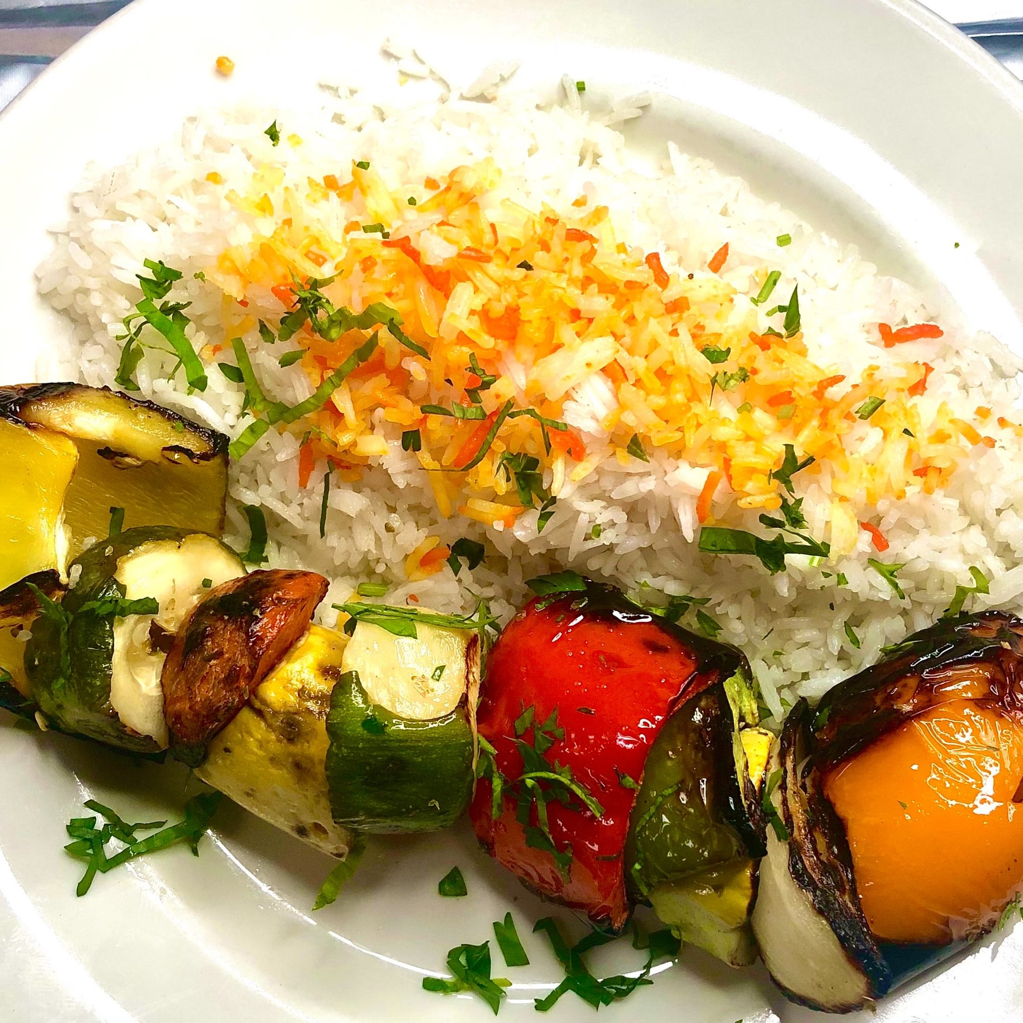 Vegetable Kebab Plate