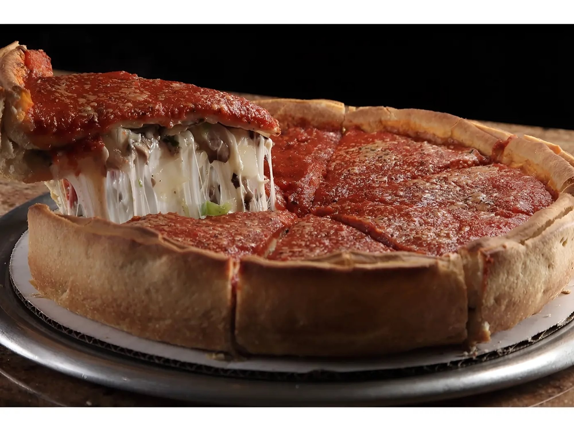 Large Veggie Stuffed Pizza
