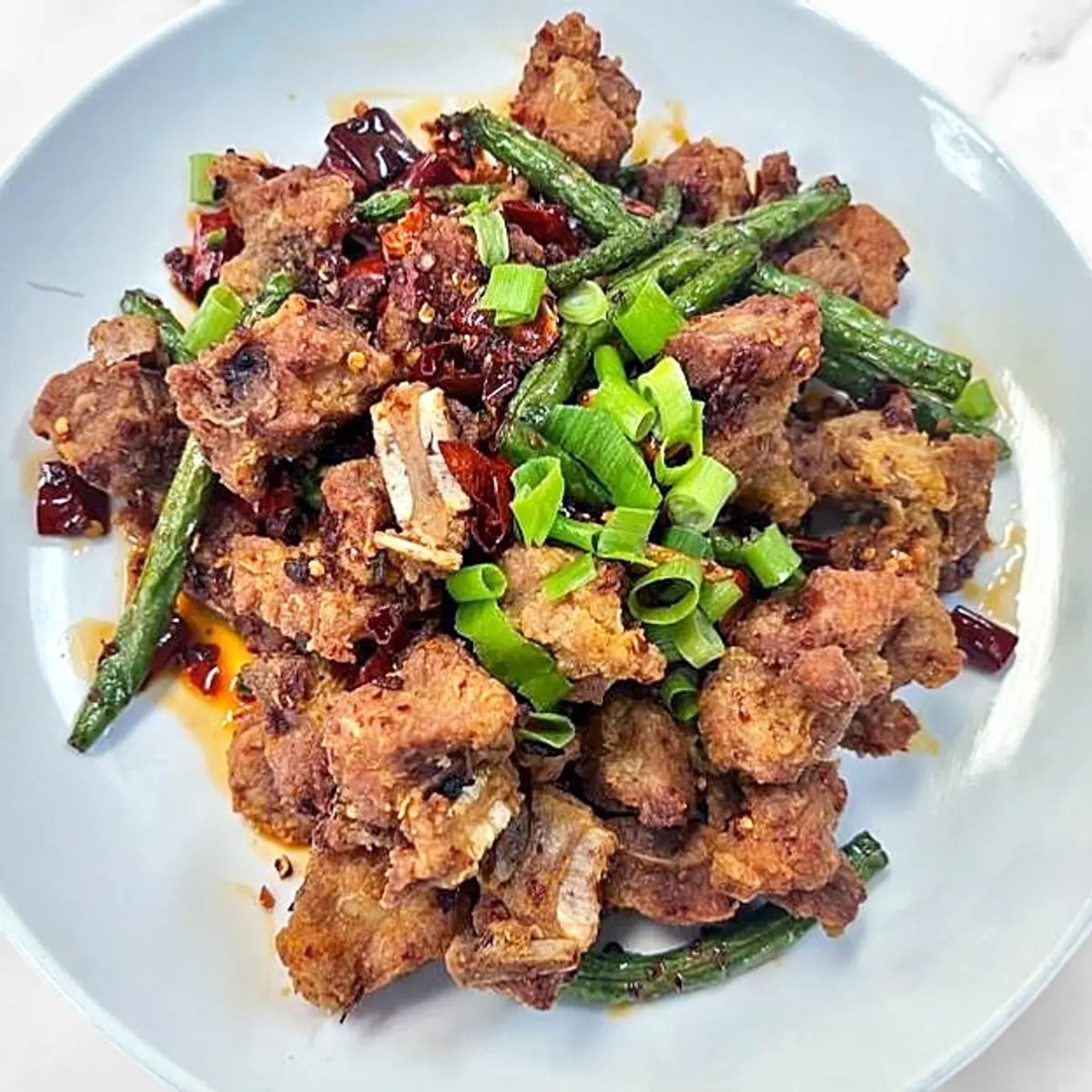 Fried Pork Ribs with Chili Pepper 巴国黄金骨
