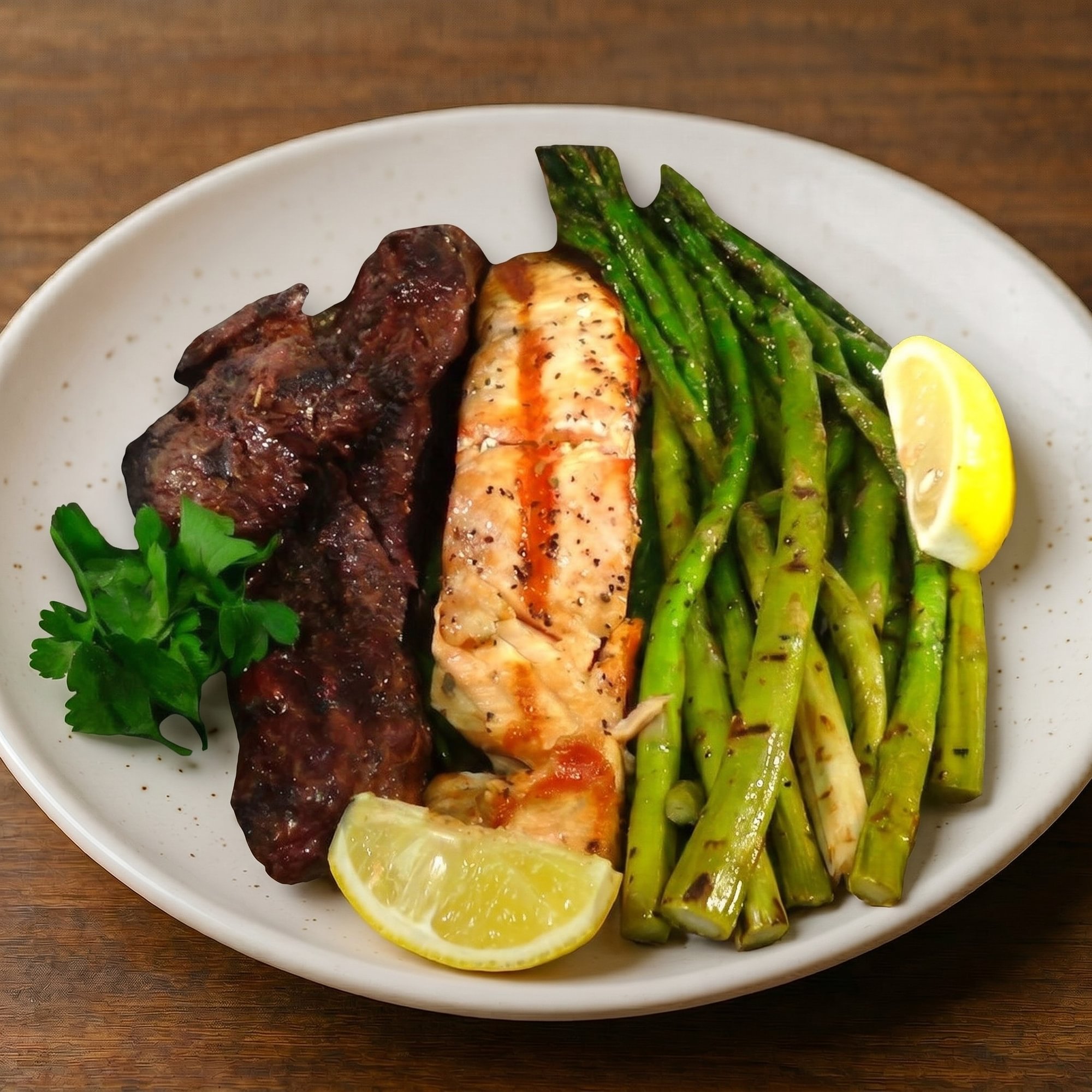 Steak & Salmon Combo Entree