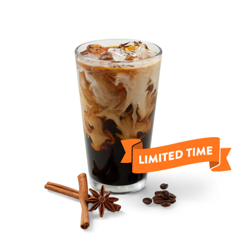 Pumpkin Spice Iced Coffee with Milk