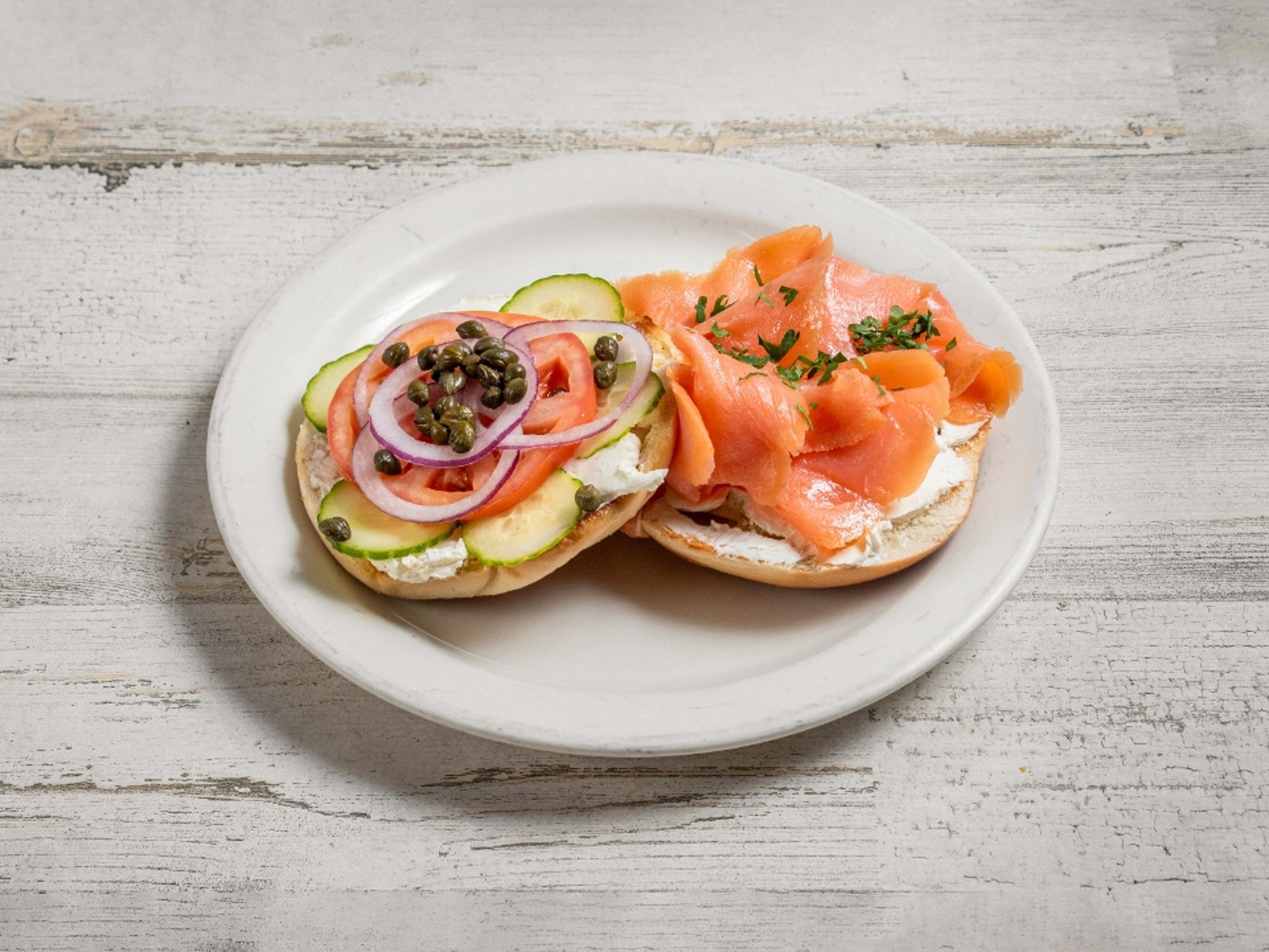 OG Smoked Salmon Bagel Sando