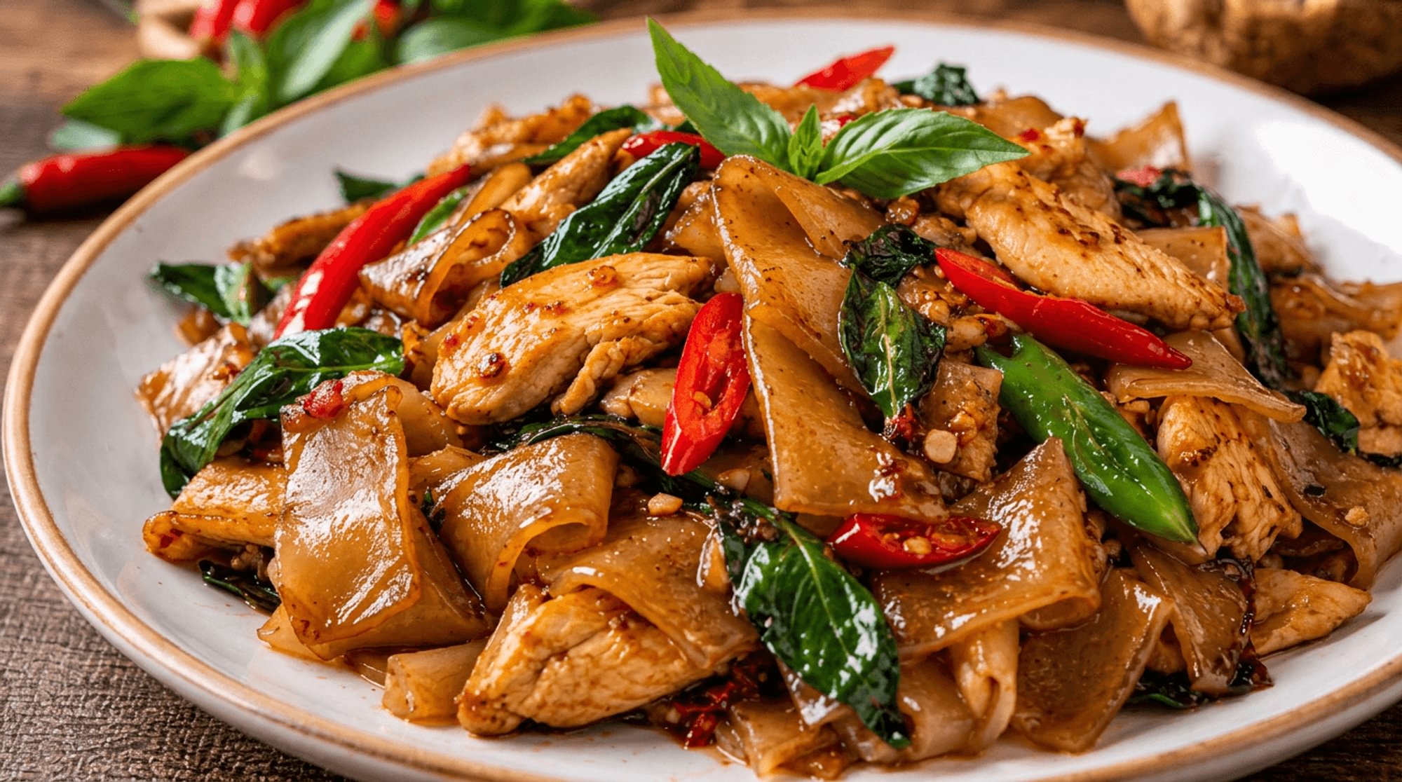 Pad Khee Mao (Drunken Noodles)