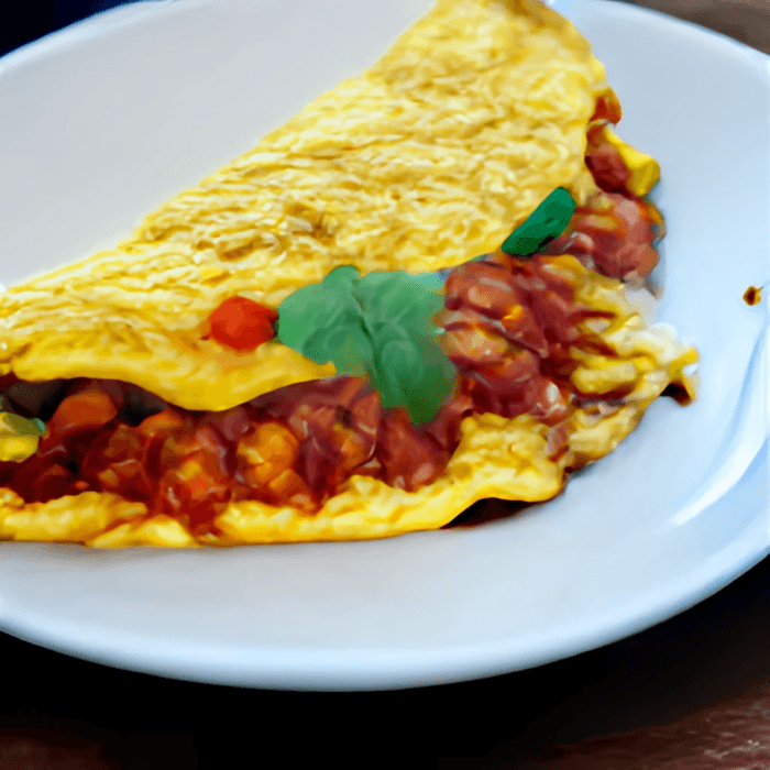 Chili & Cheese Omelette