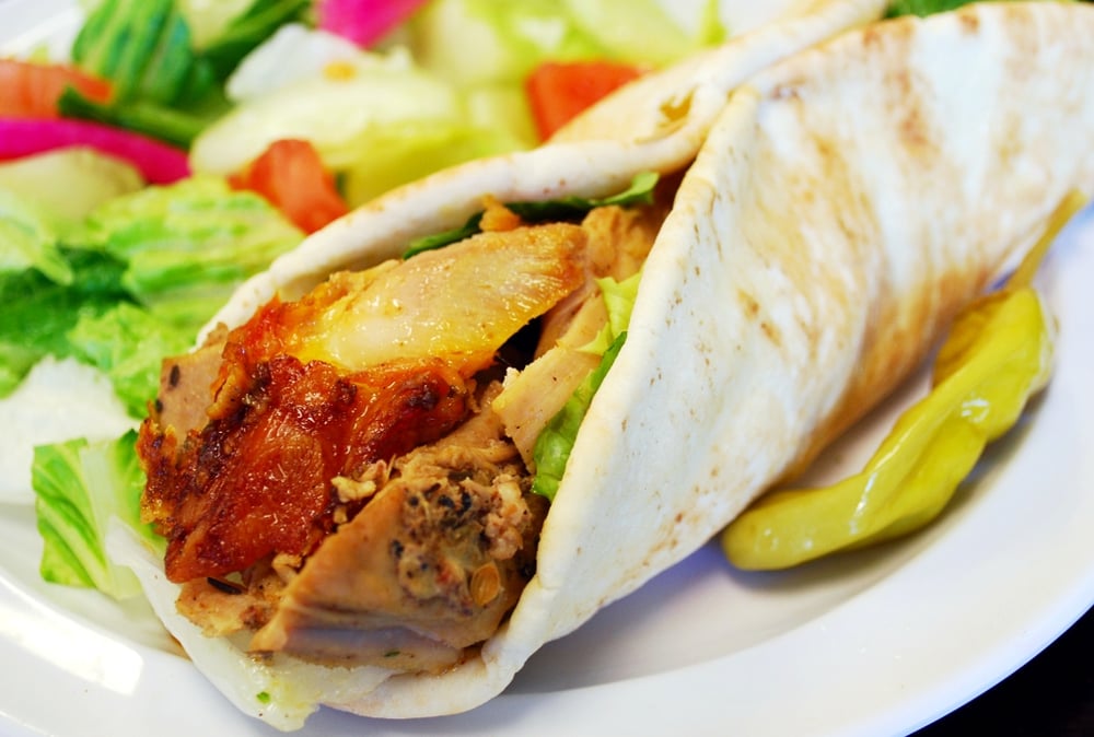 18. Chicken Shawarma Wrap