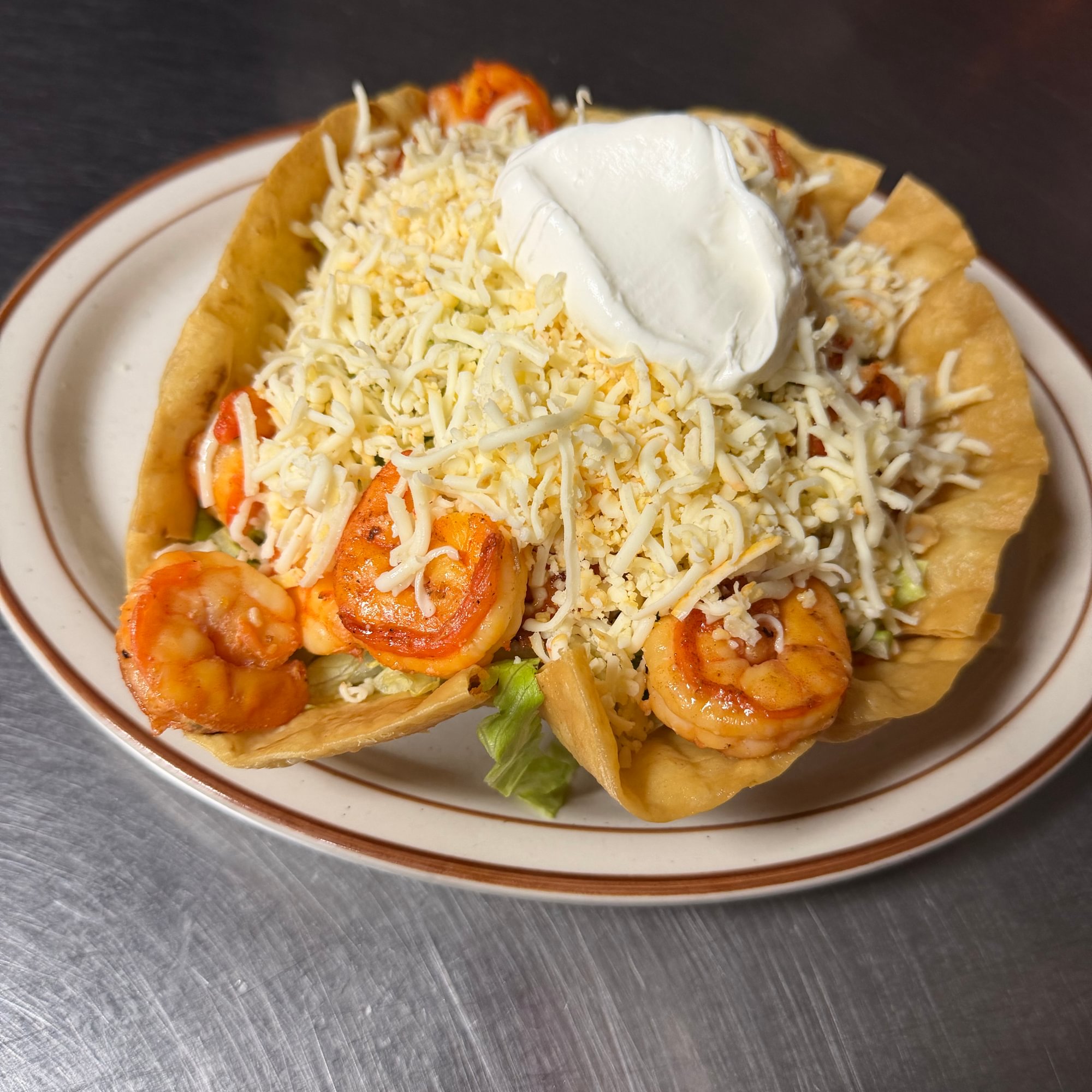 Grilled Shrimp Taco Salad