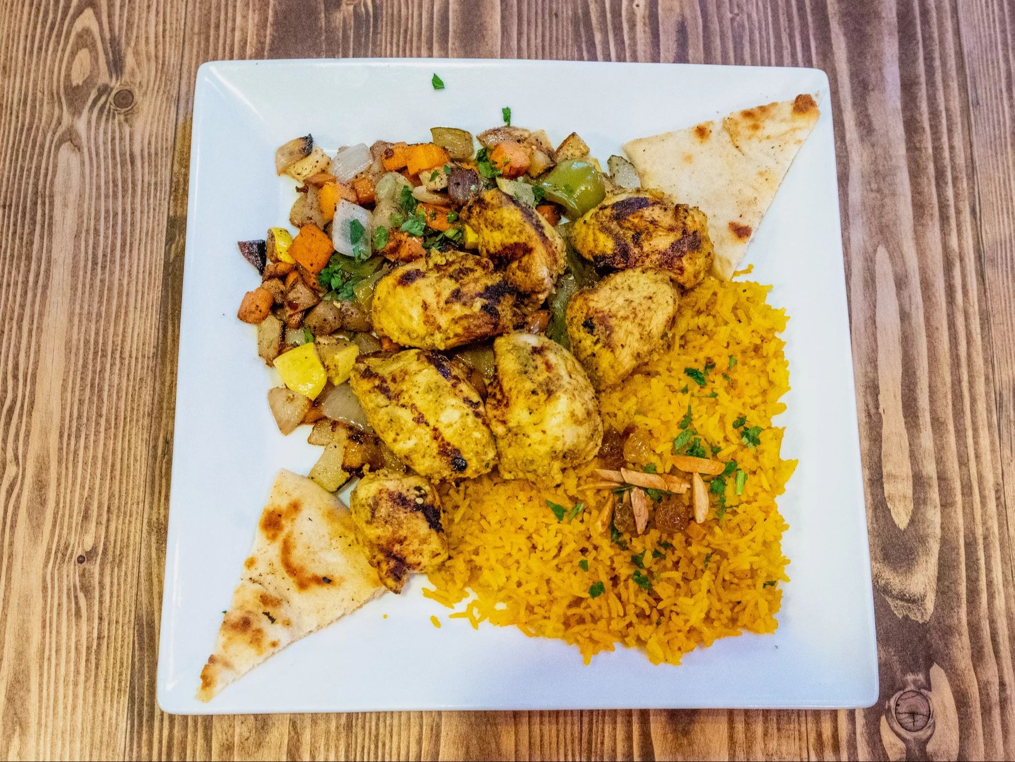 Shish Tawook With Choice Of Your 2 Sides