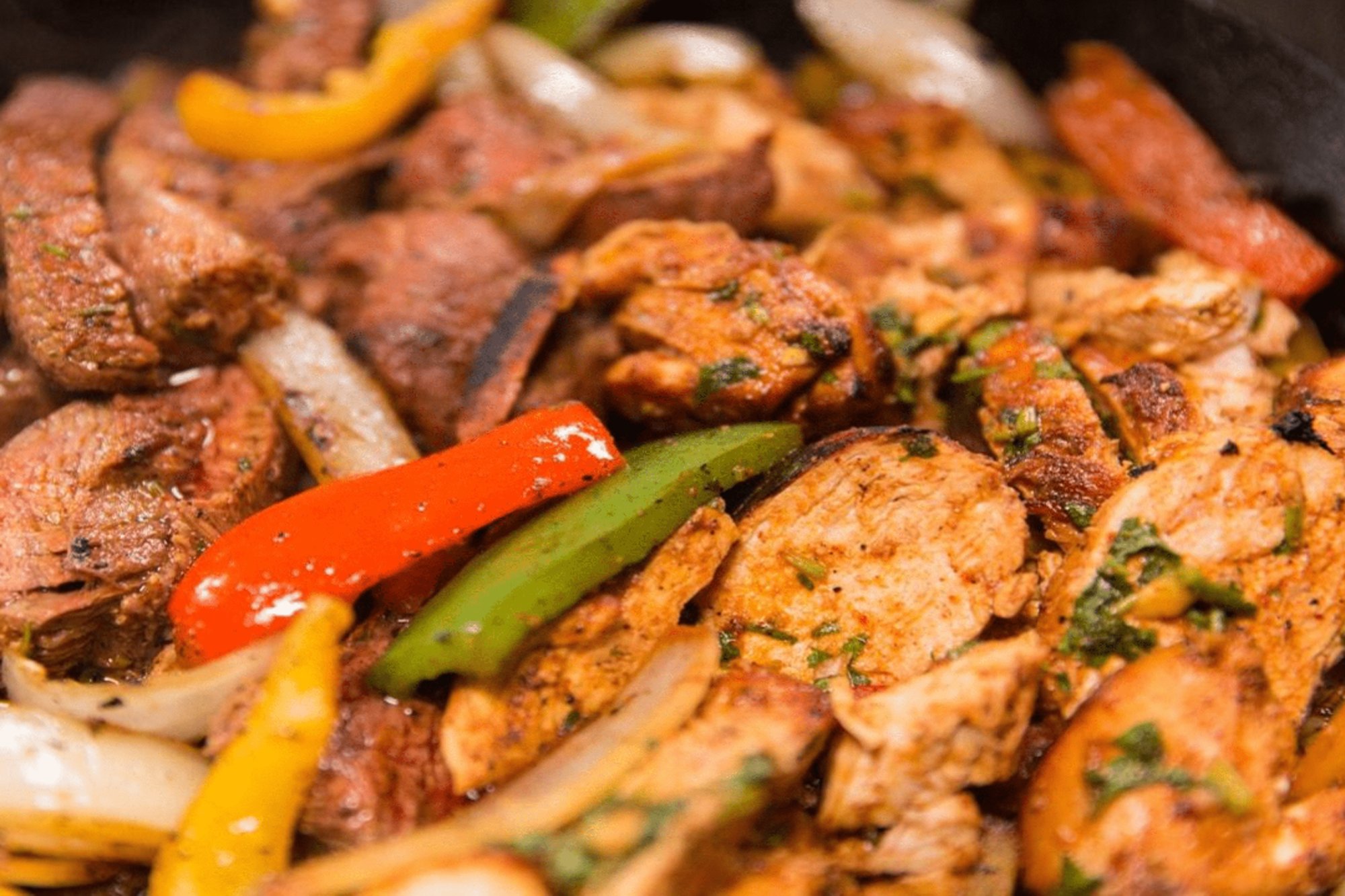 Steak & CHICKEN Fajitas