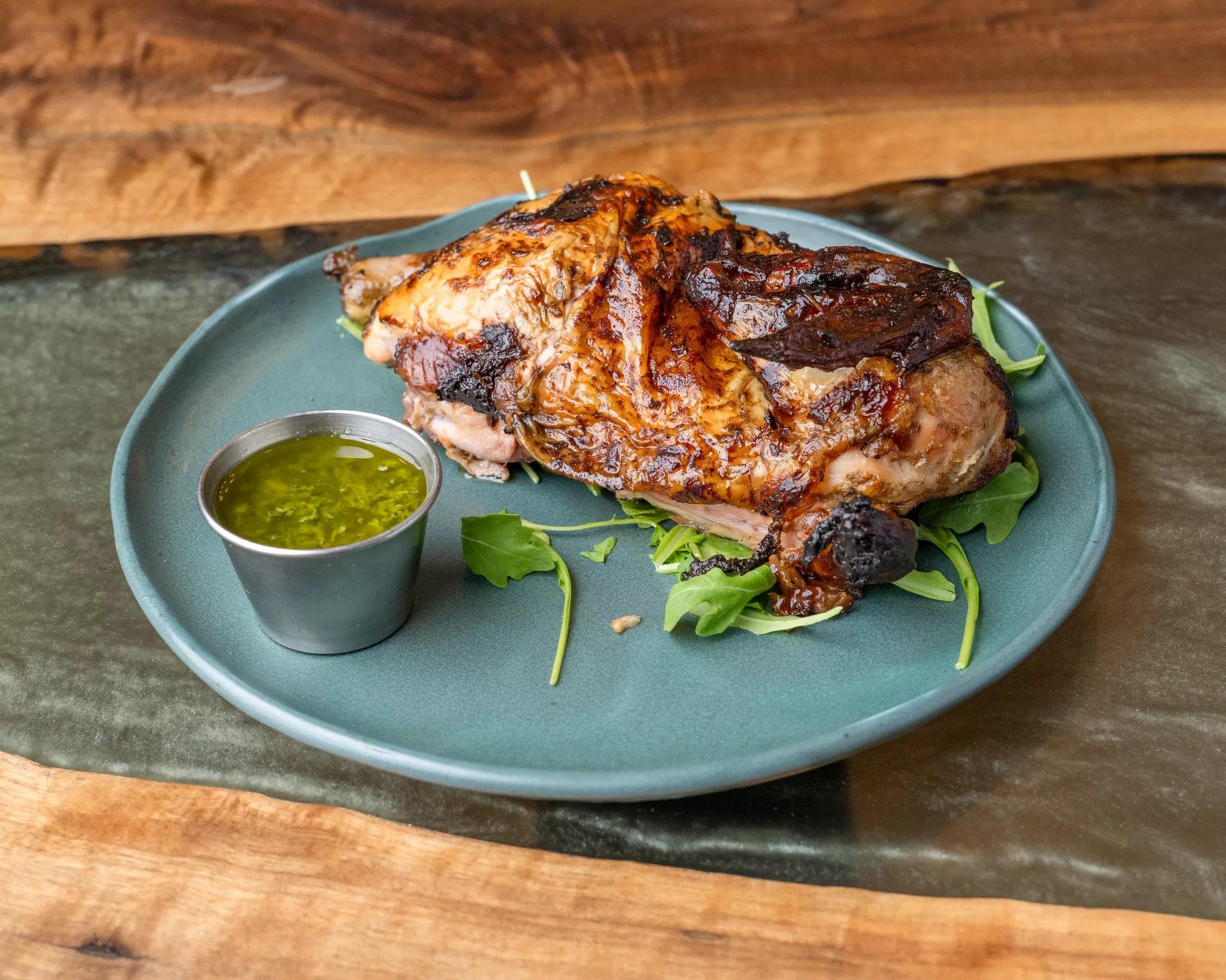 Wood Fired Rotisserie Chicken