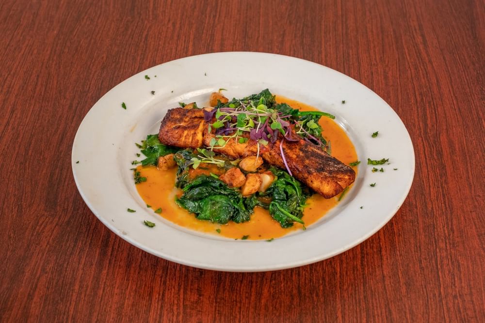 Salmon Oreganata