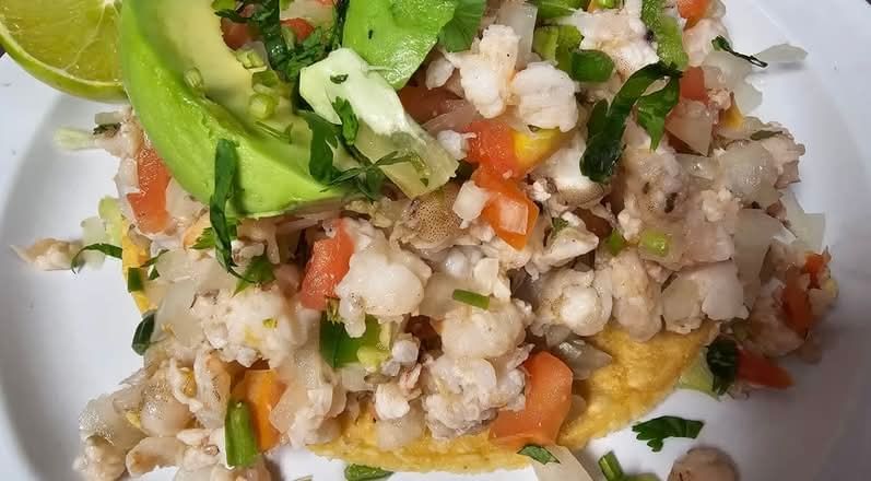 Ceviche - Shrimp Tostada