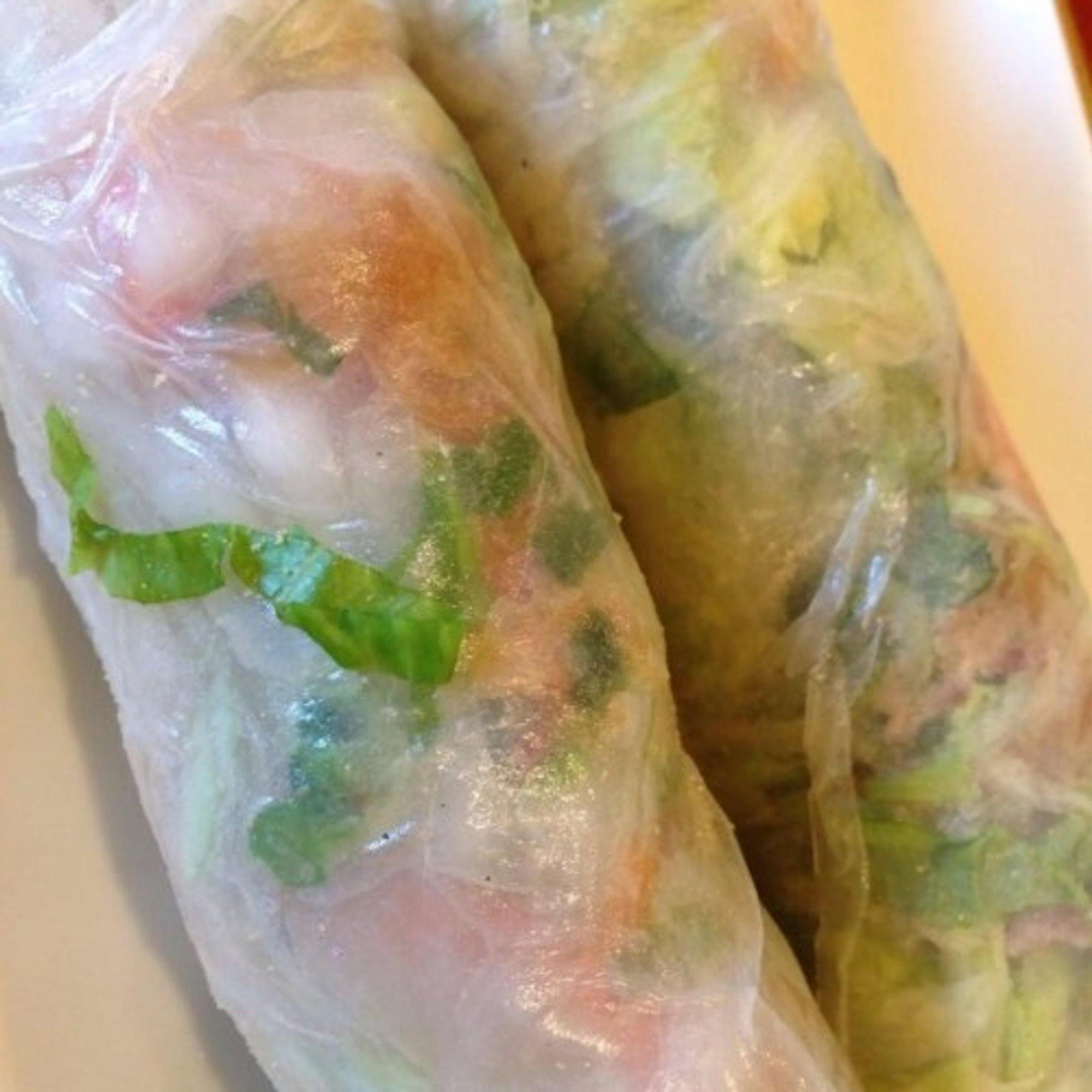 A7. Shredded pork summer rolls
