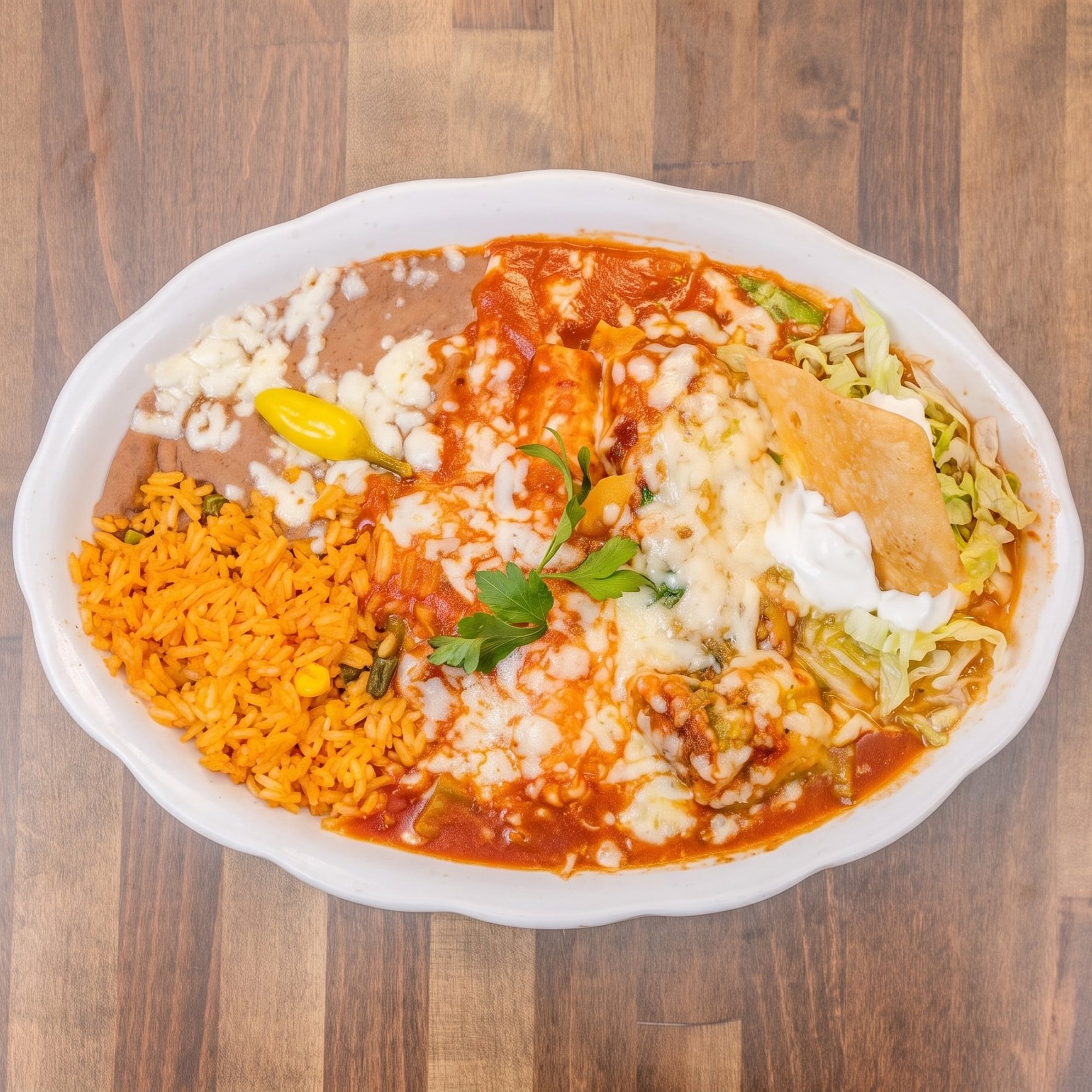 18. Tamale & Enchilada