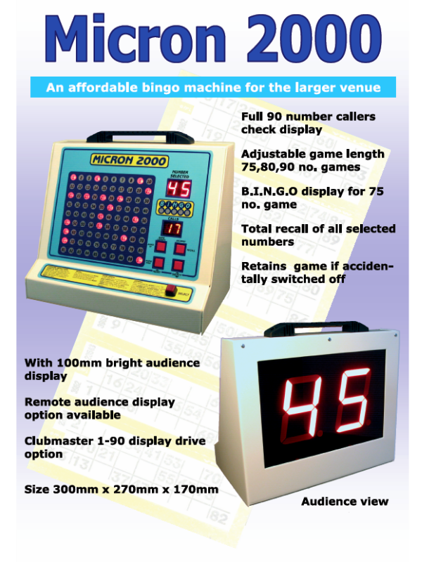 'Micron 2000' Bingo Machine