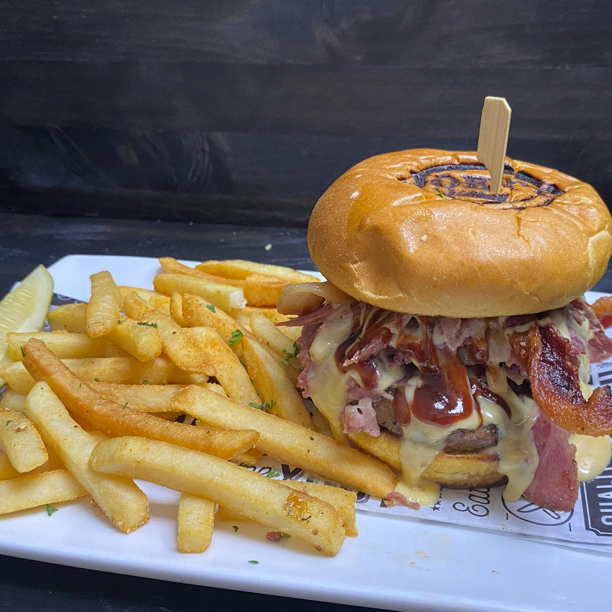 Western Bacon BBQ Burger*