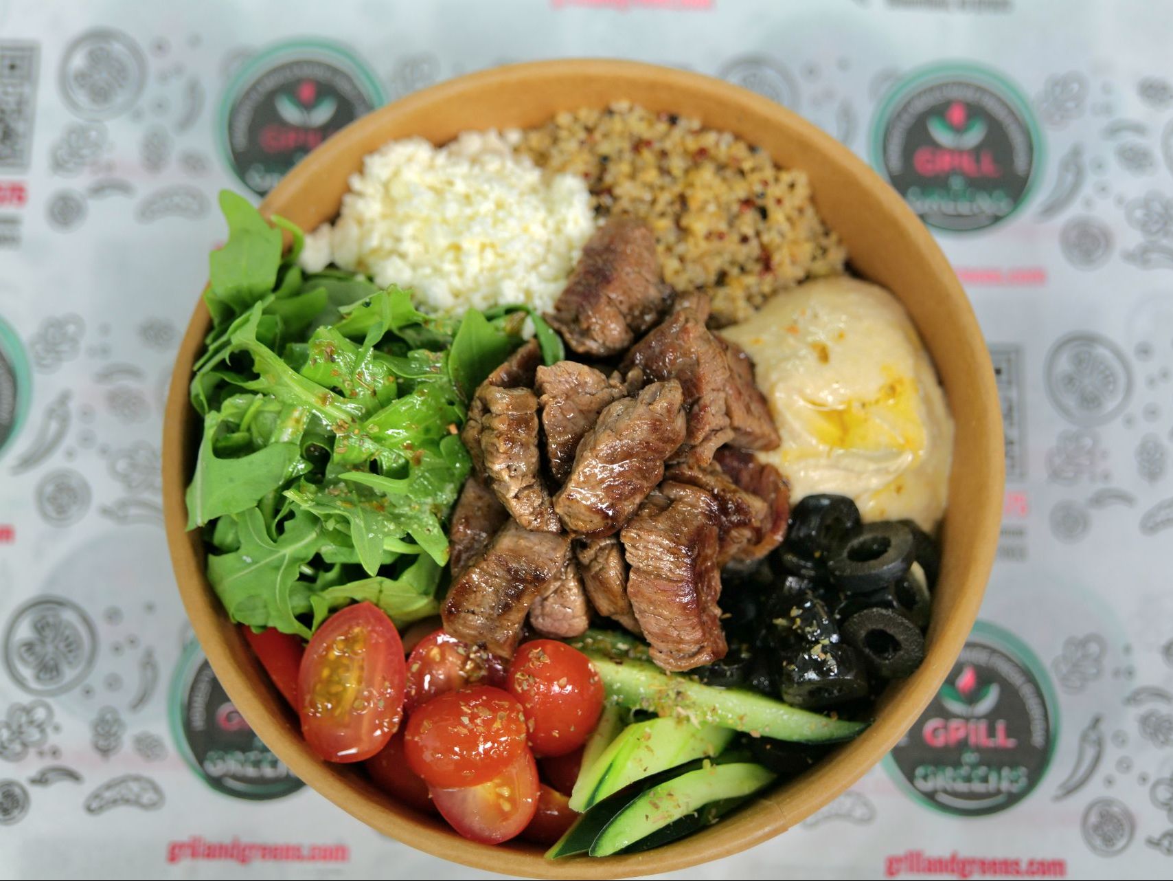 Mediterranean (Carb) Bowl