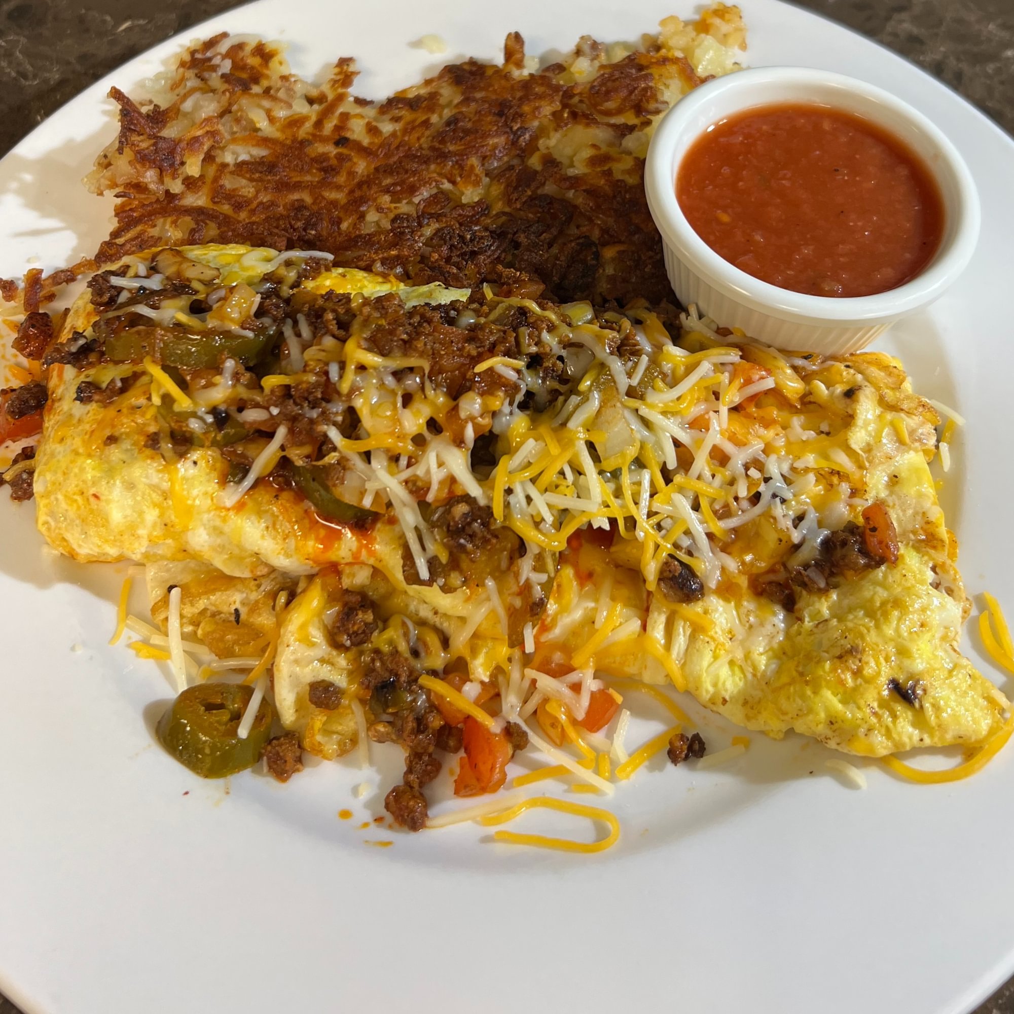 Chorizo Omelette