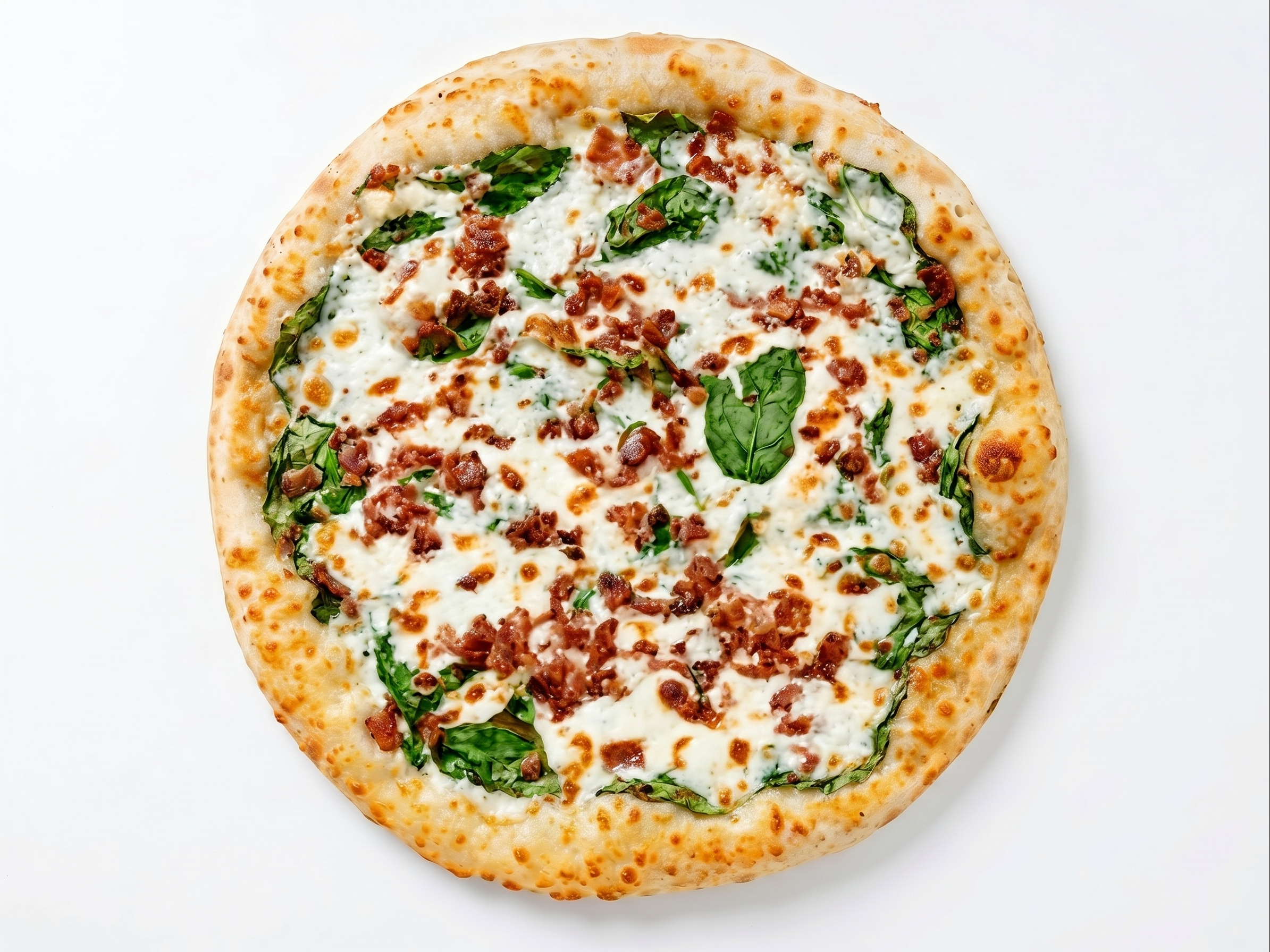 Chicken Bacon Alfredo Pizza
