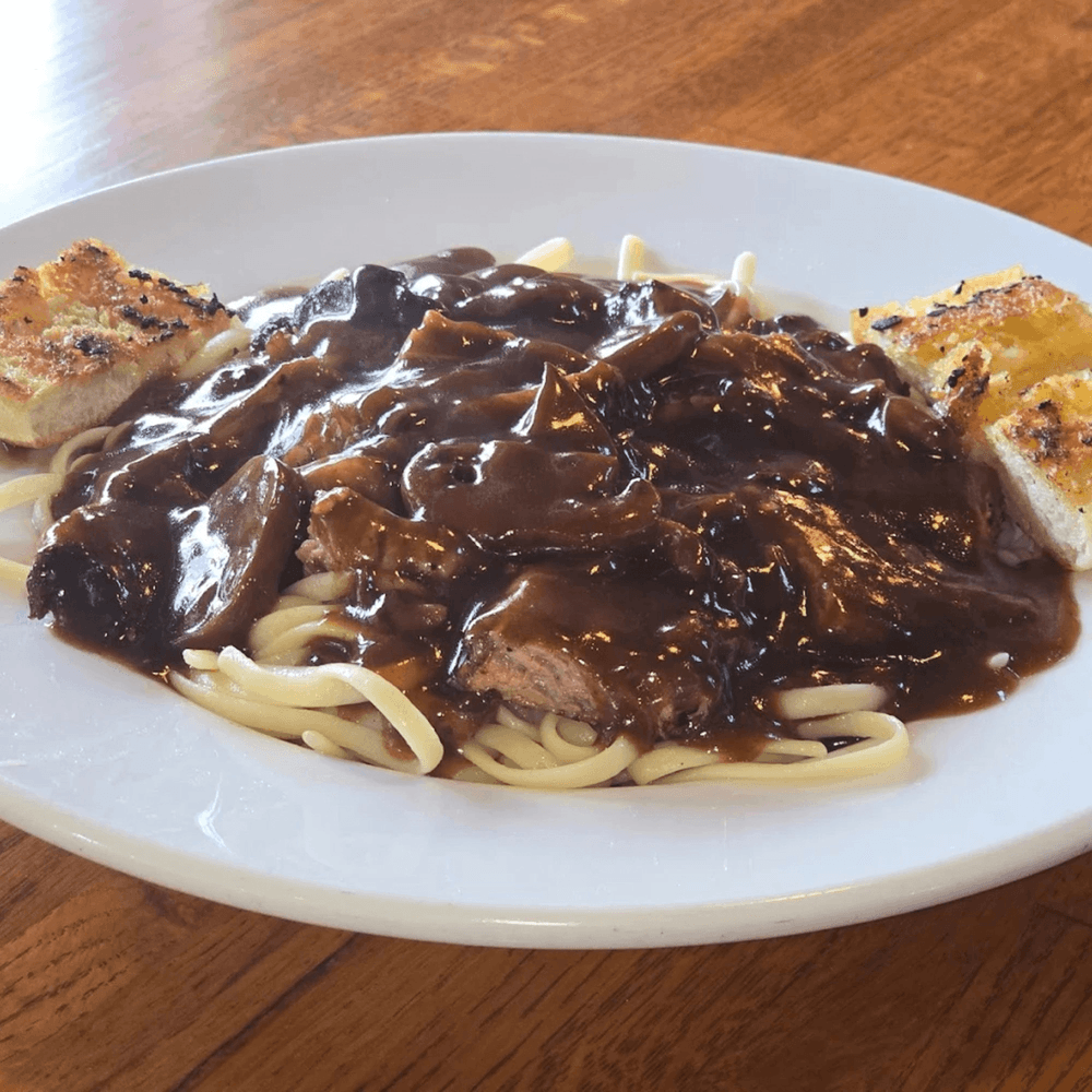 Smoked Brisket Stroganoff Pasta