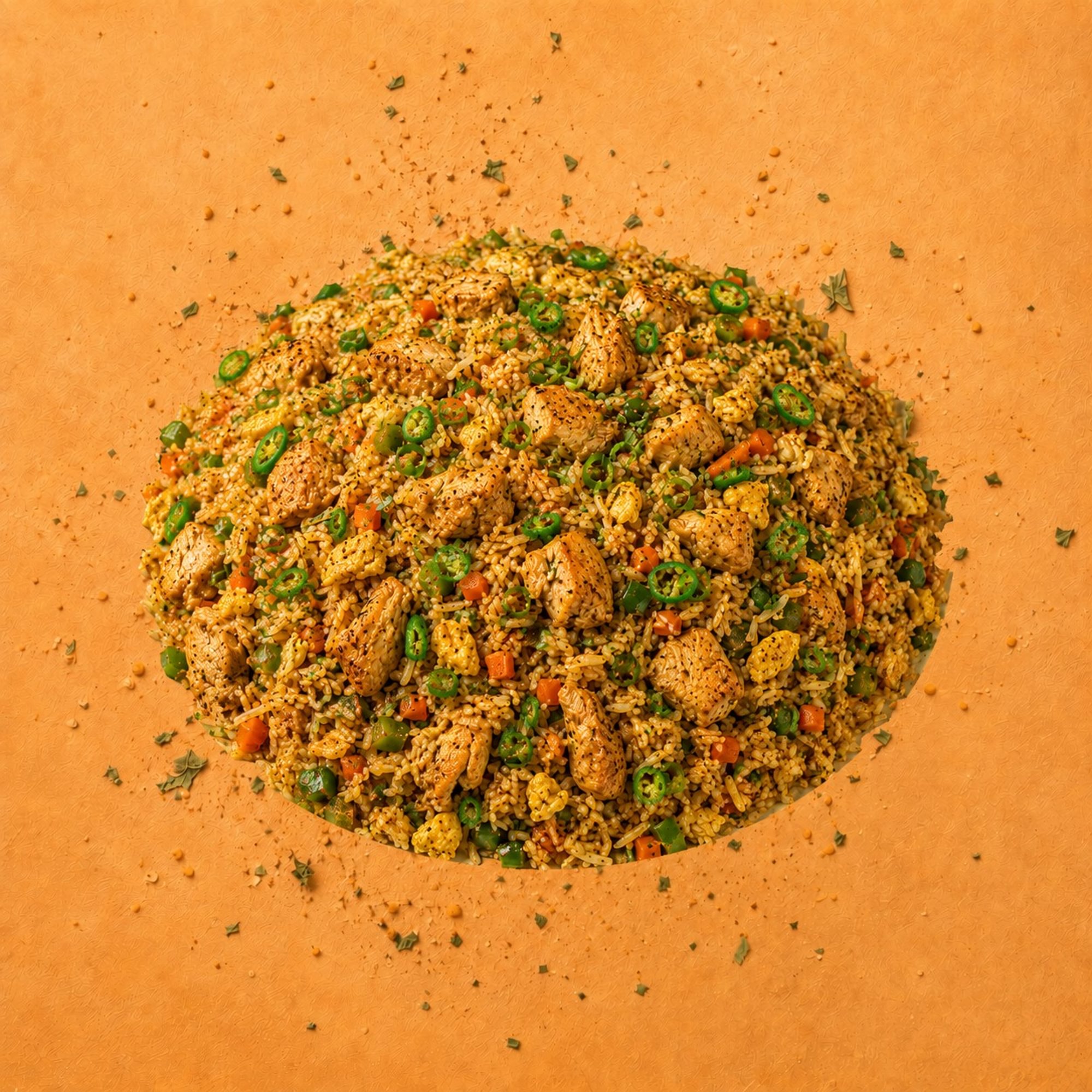 Green Chilli Chicken Fried Rice