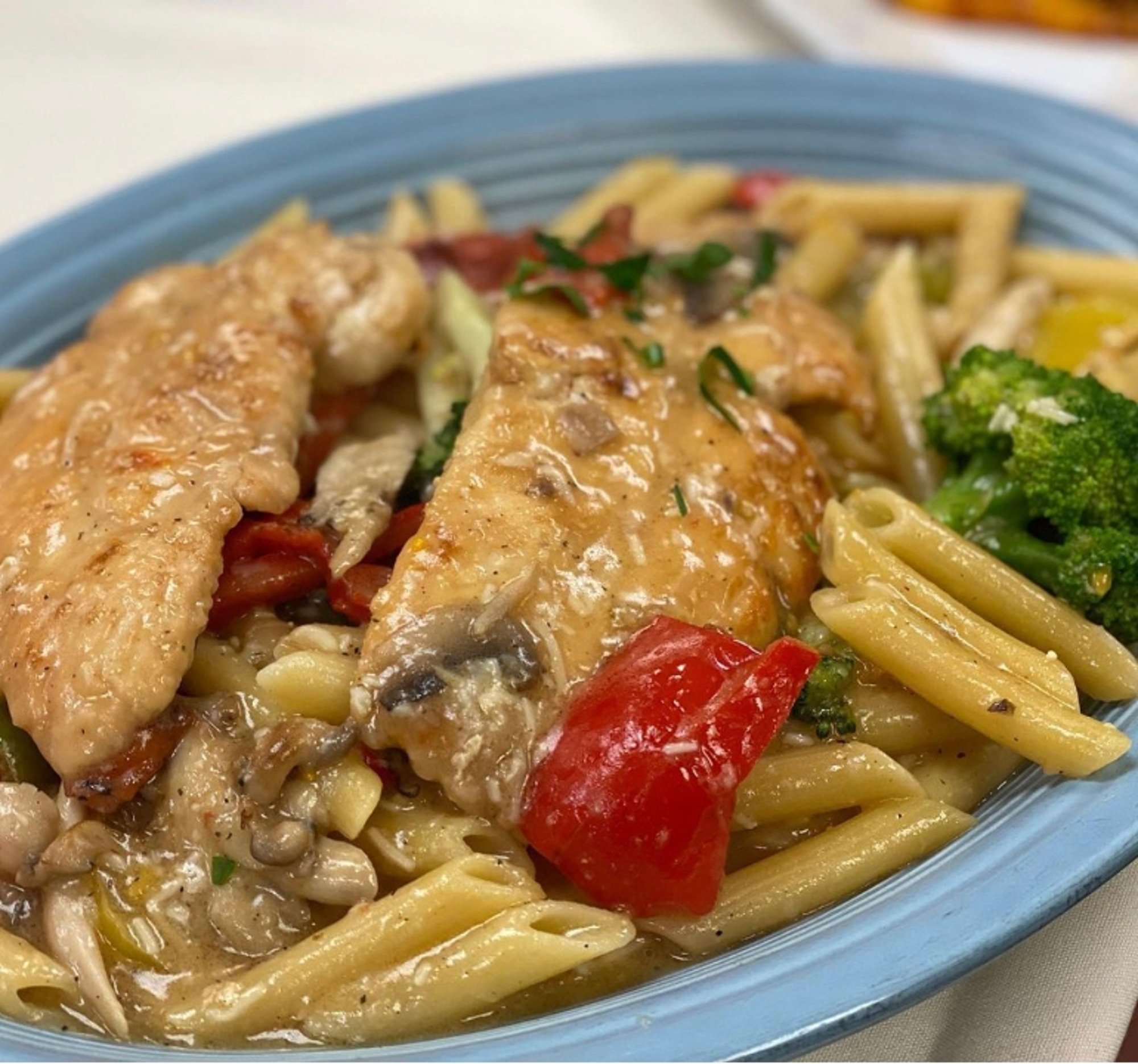 Chicken Capricciosa With Ziti