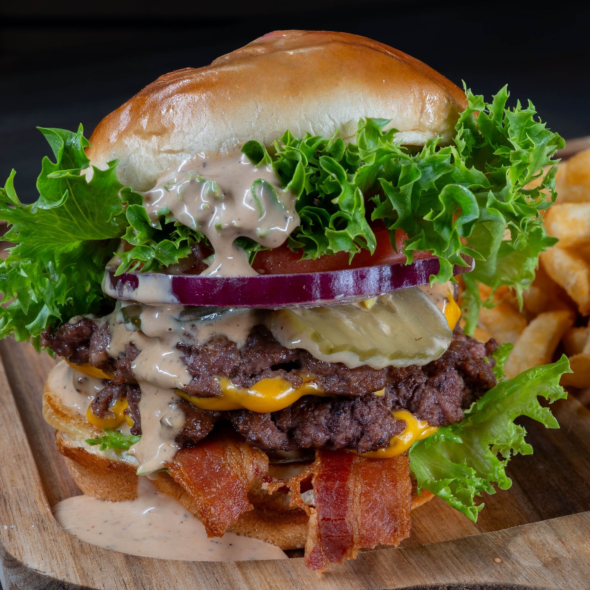 Blue Eye Smashed Burger