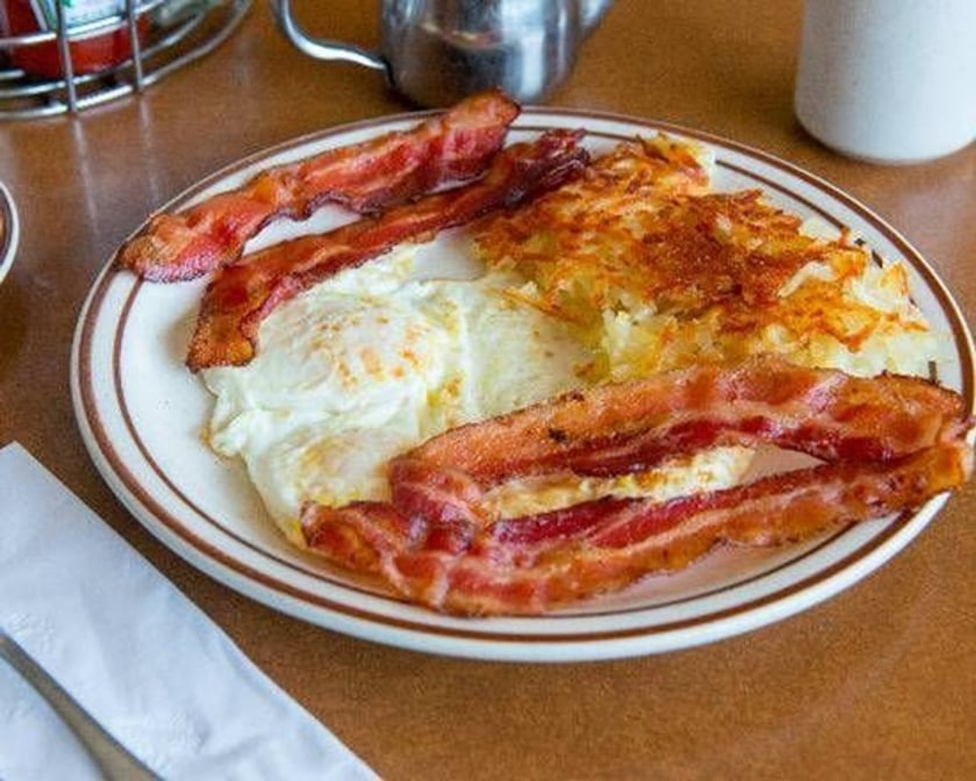 Thick Cut Bacon and Eggs