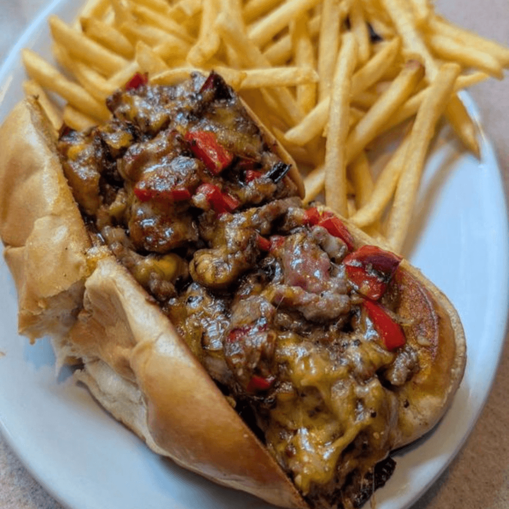 The Krakatoa Cheese Steak Sandwich