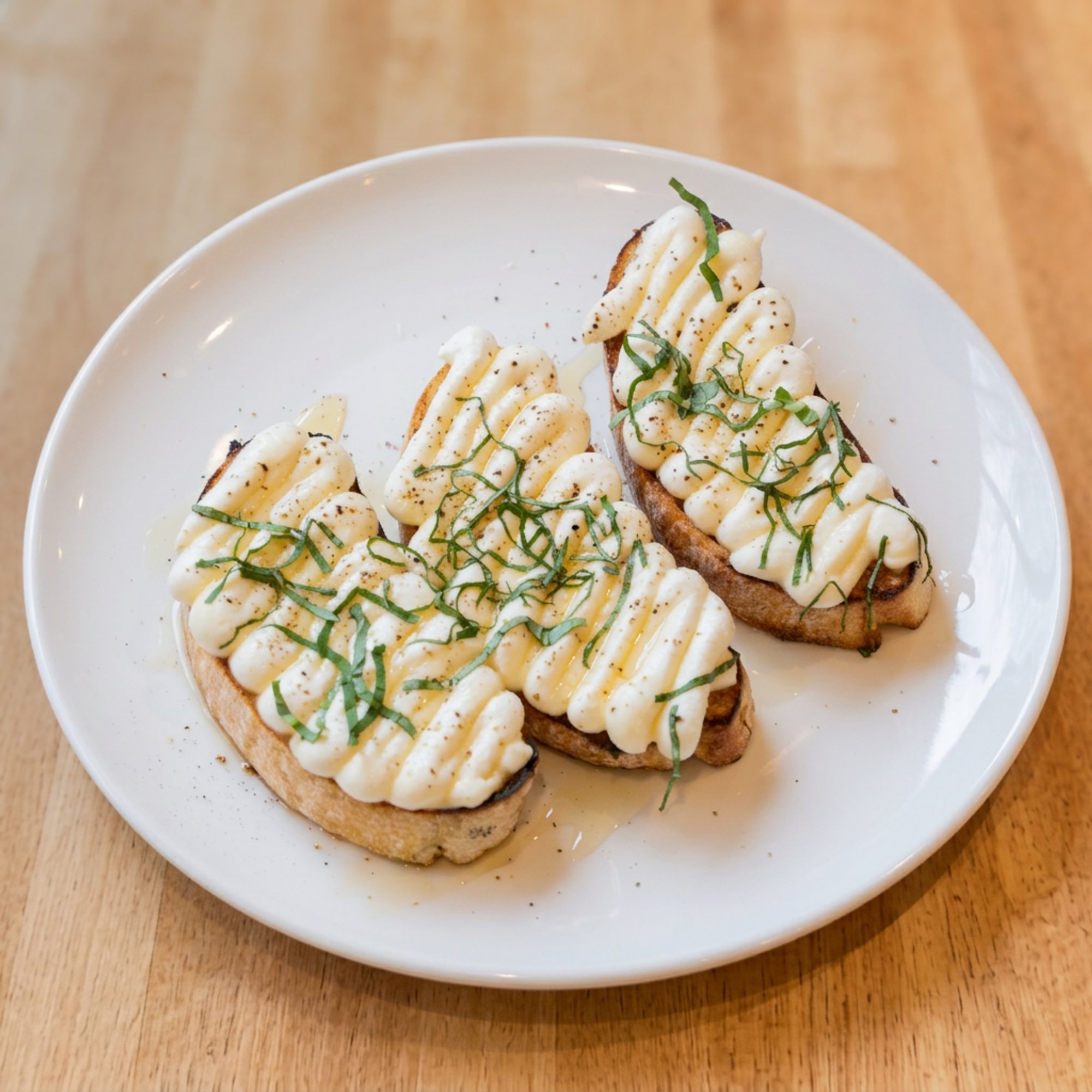 Honey Whipped Ricotta Toast