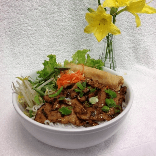 D2. Grilled Pork + Fried Roll over Vermicelli (Bun Heo CG)