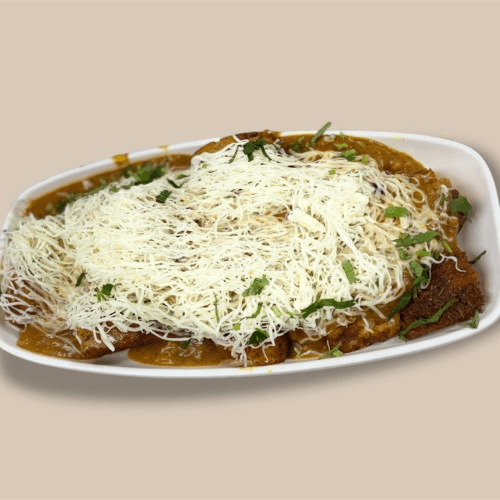 Cheese Masala Pav Mixed with Bhaji