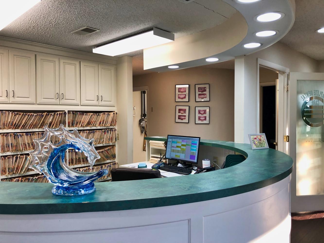 front desk in complete dental care a dentist in columbia sc