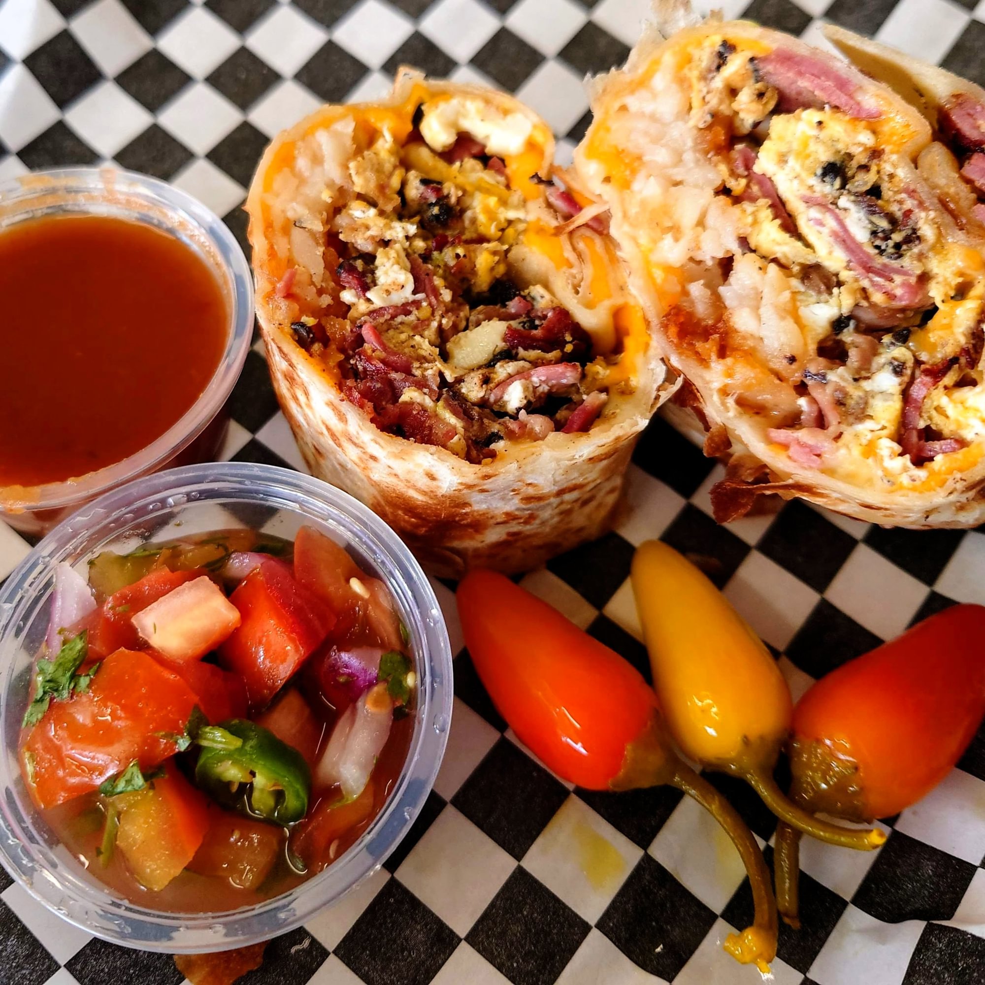 Ham And Egg Burrito