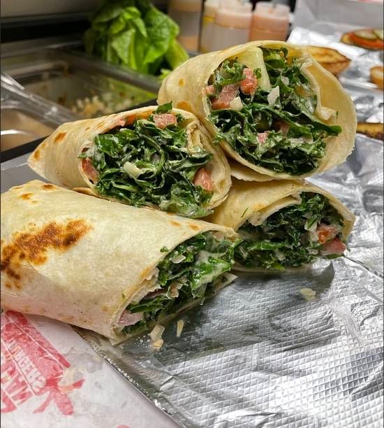 Crispy Chicken Kale Wrap