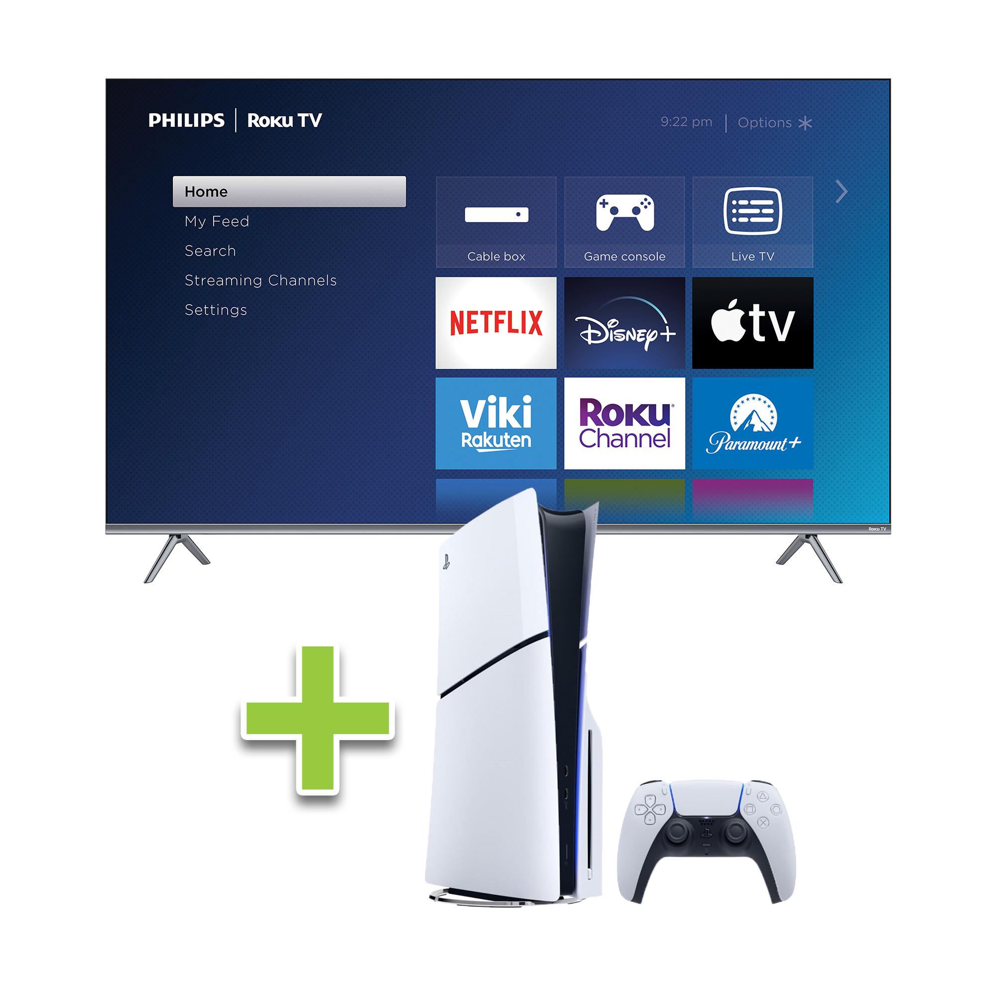 50" Philips QLED Roku TV & Playstation 5
