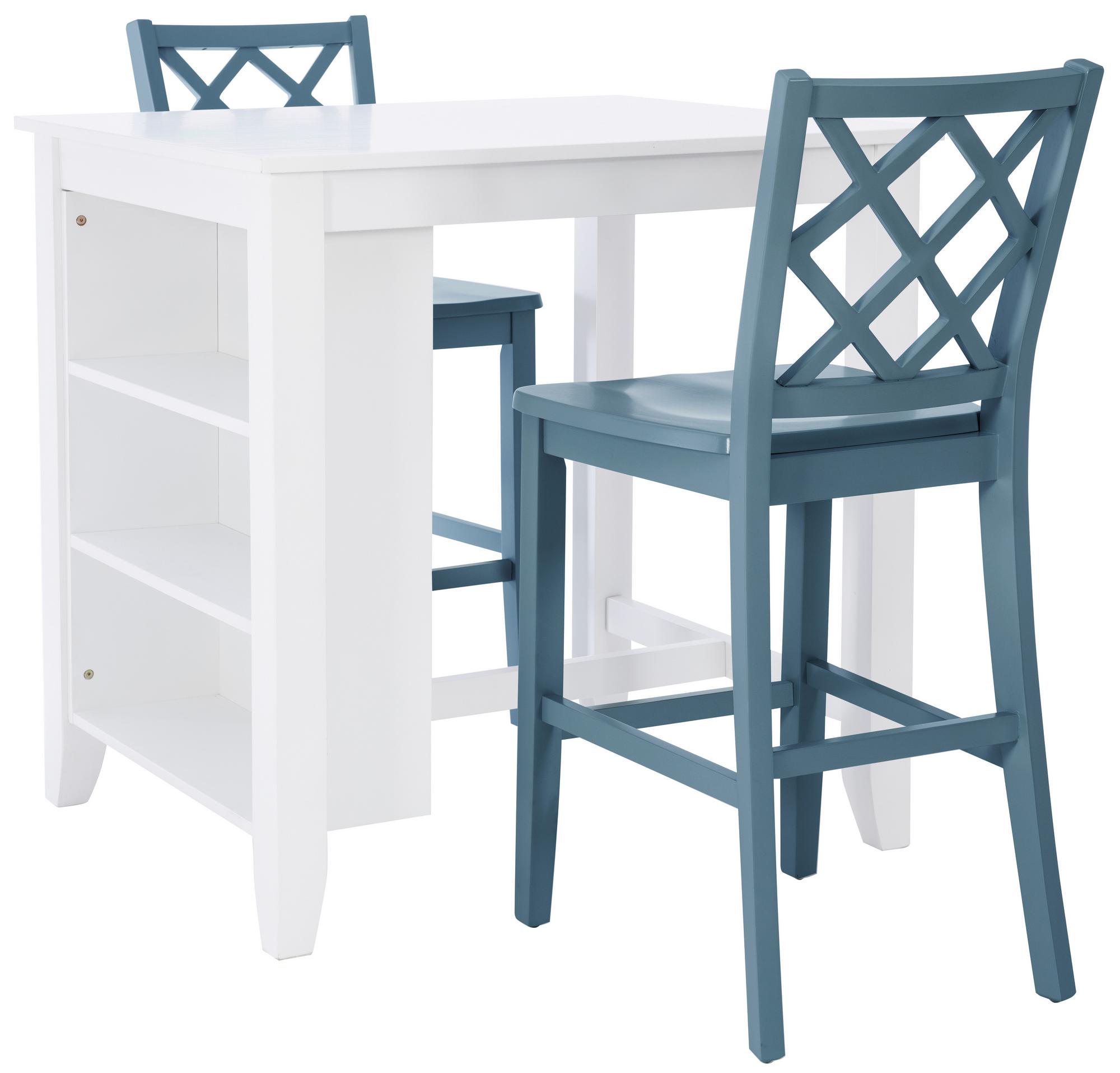 3-Piece Maui Graphite Counter Dining Set