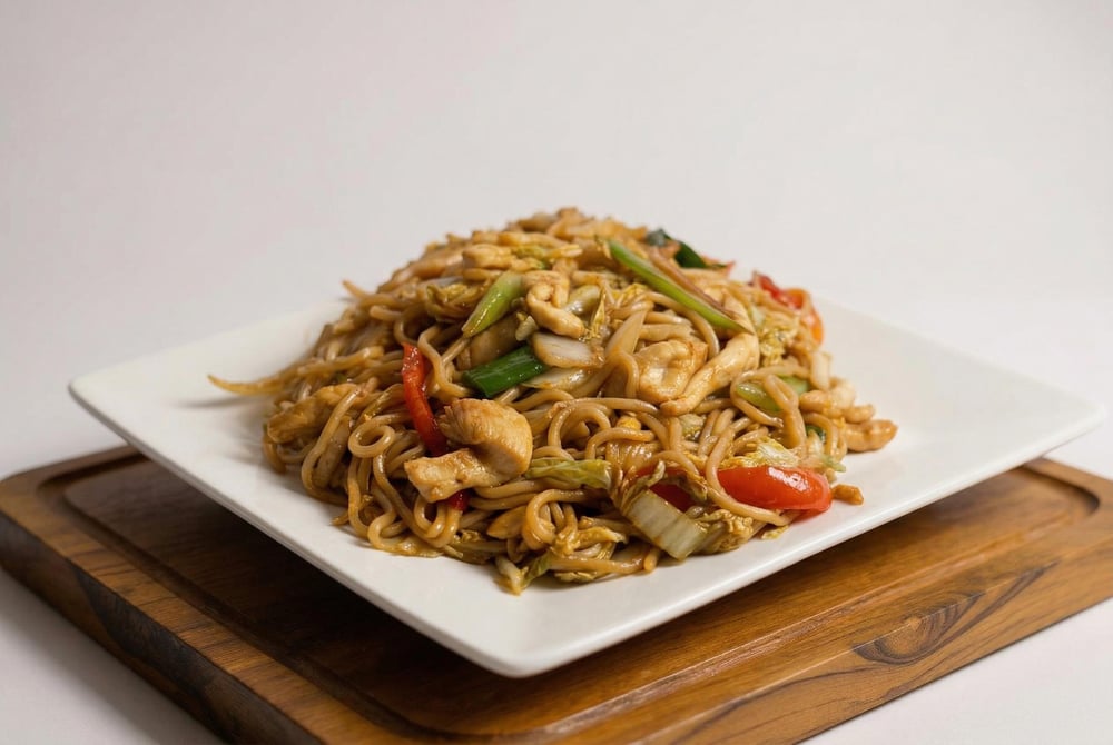 鸡丝炒面 Stir-Fried Noodles