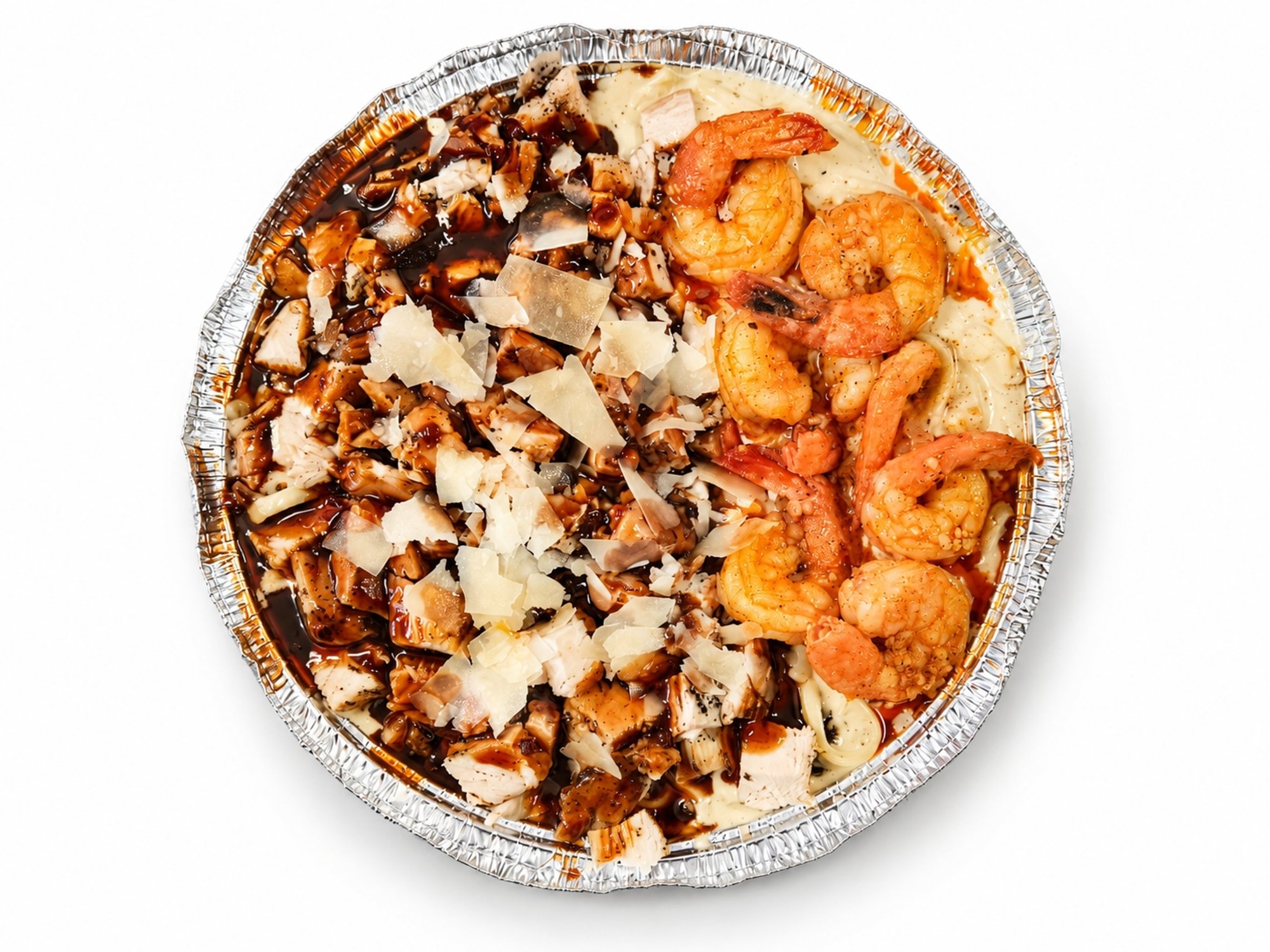 Jerk Chicken & Shrimp Alfredo