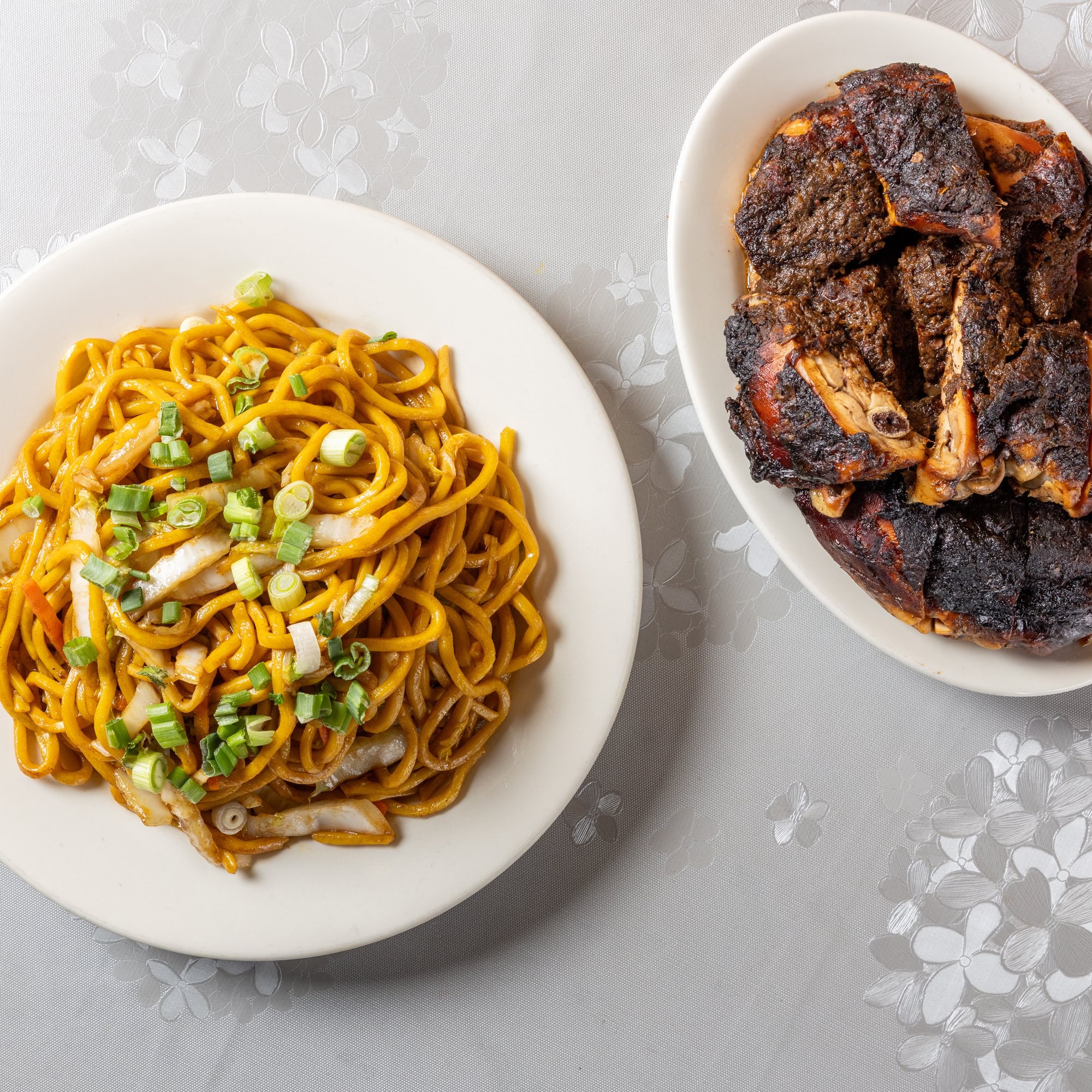 Jerk Chicken Lo Mein