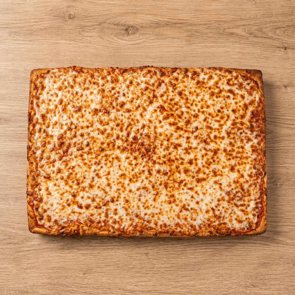 Sicilian Style Deep Dish Cheese Pizza