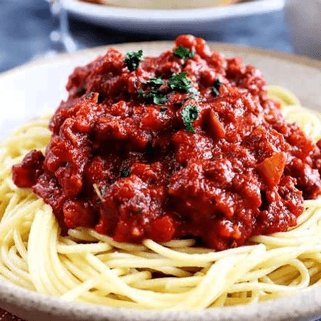 Pasta Bolognese With Custom Selections