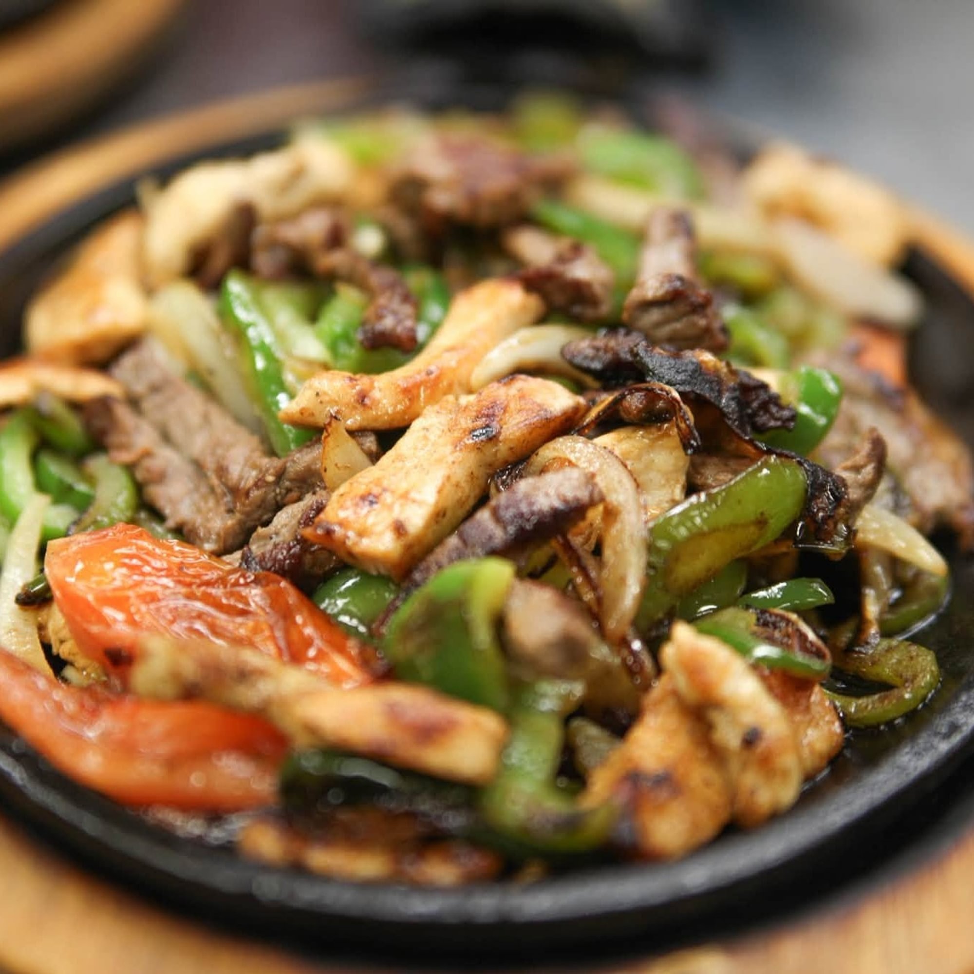 Chicken and Steak Mix Fajitas