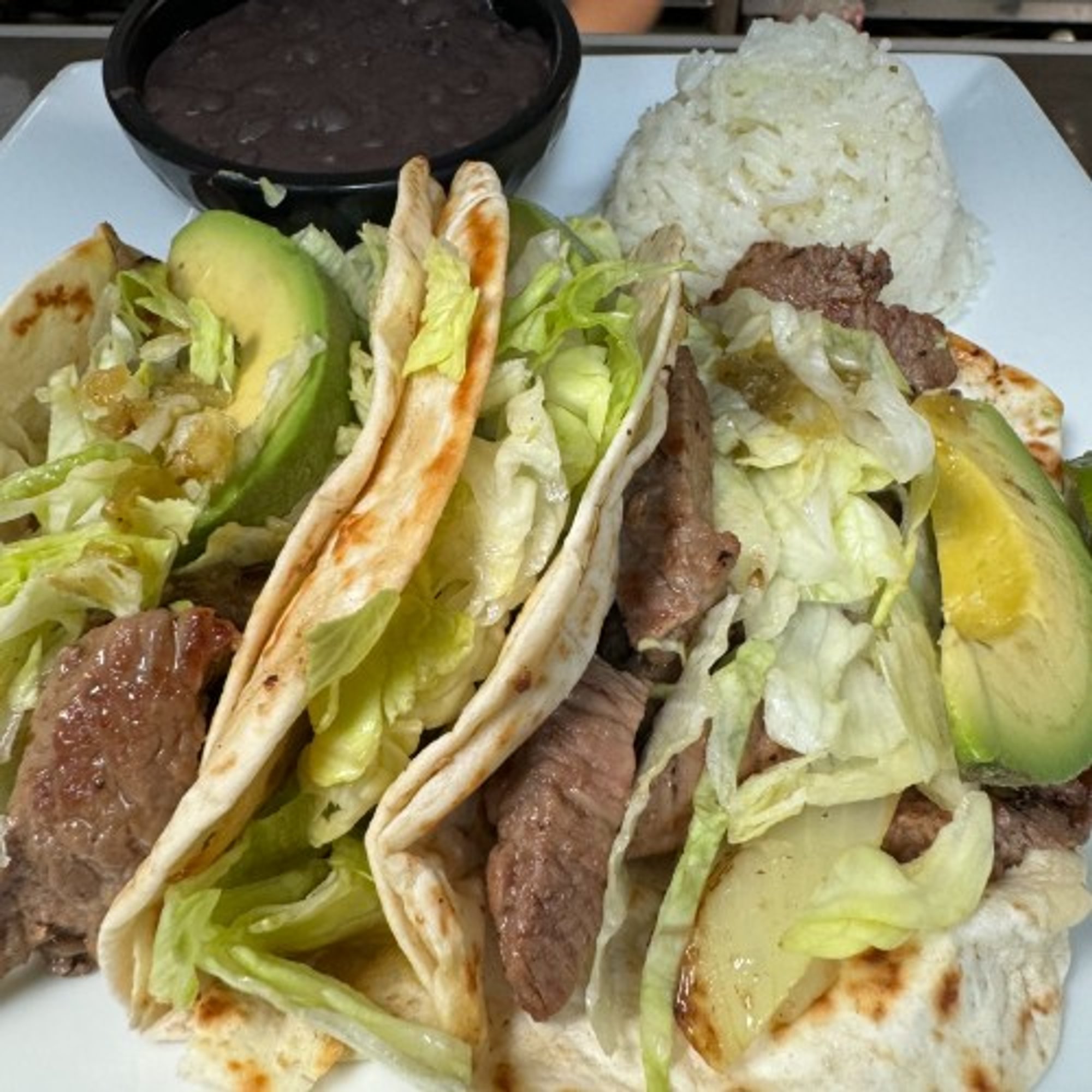 Carne Asada Tacos Dinner
