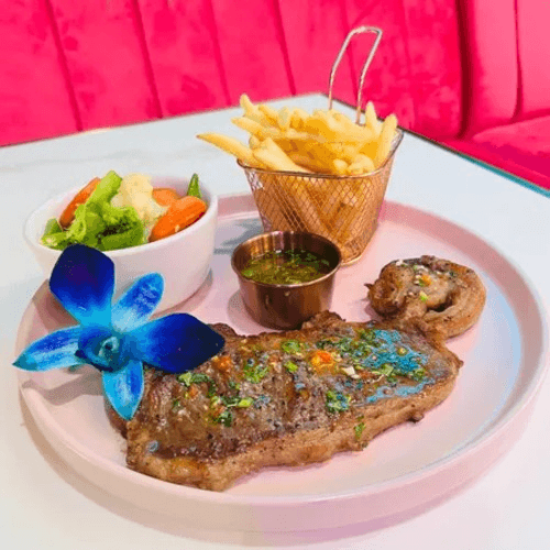New York Steak 8oz With Chimichurri